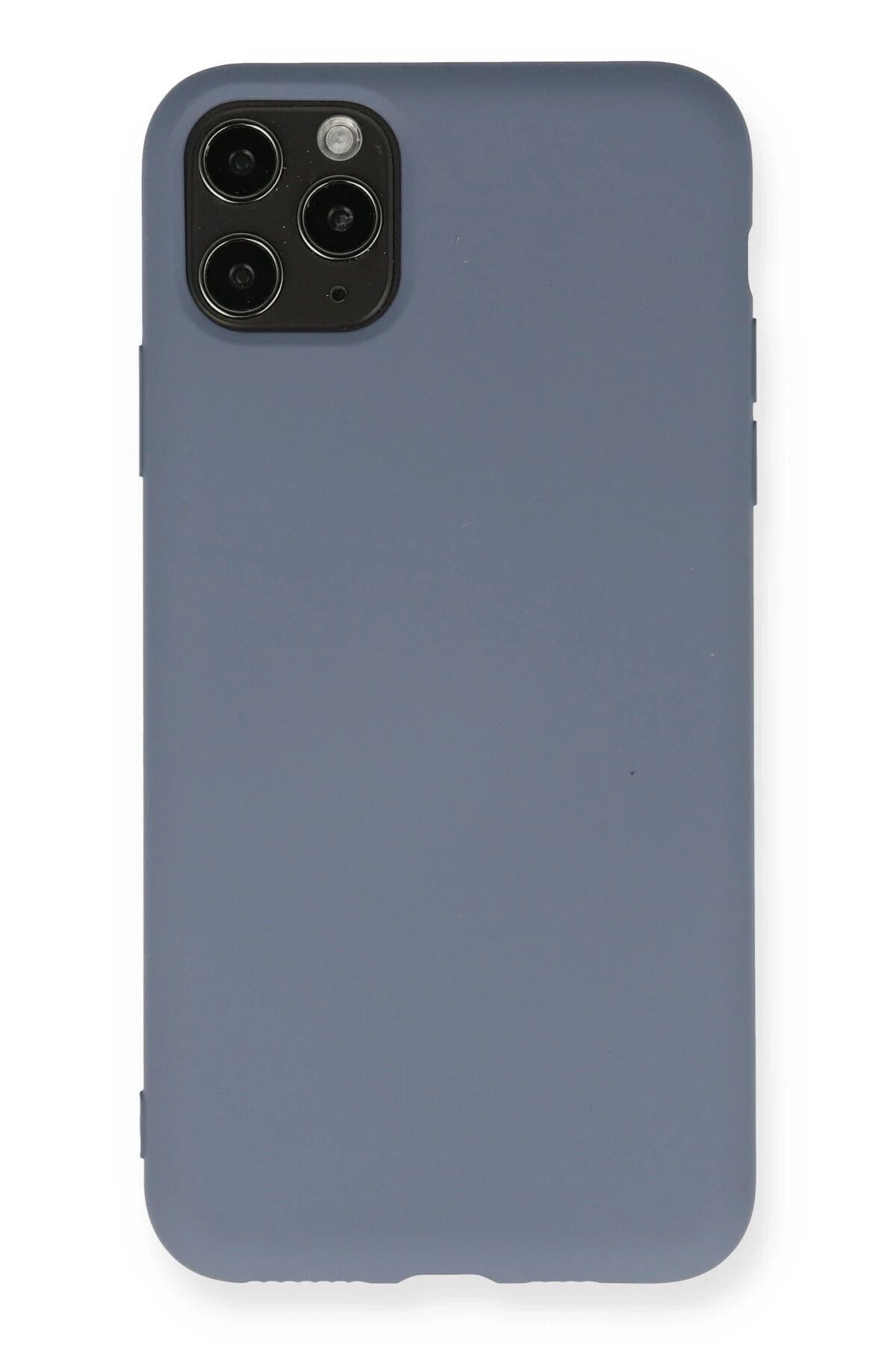 NewFace iPhone 11 Pro Max uyumlu Kılıf Nano içi Kadife Silikon - Gri MRAYD