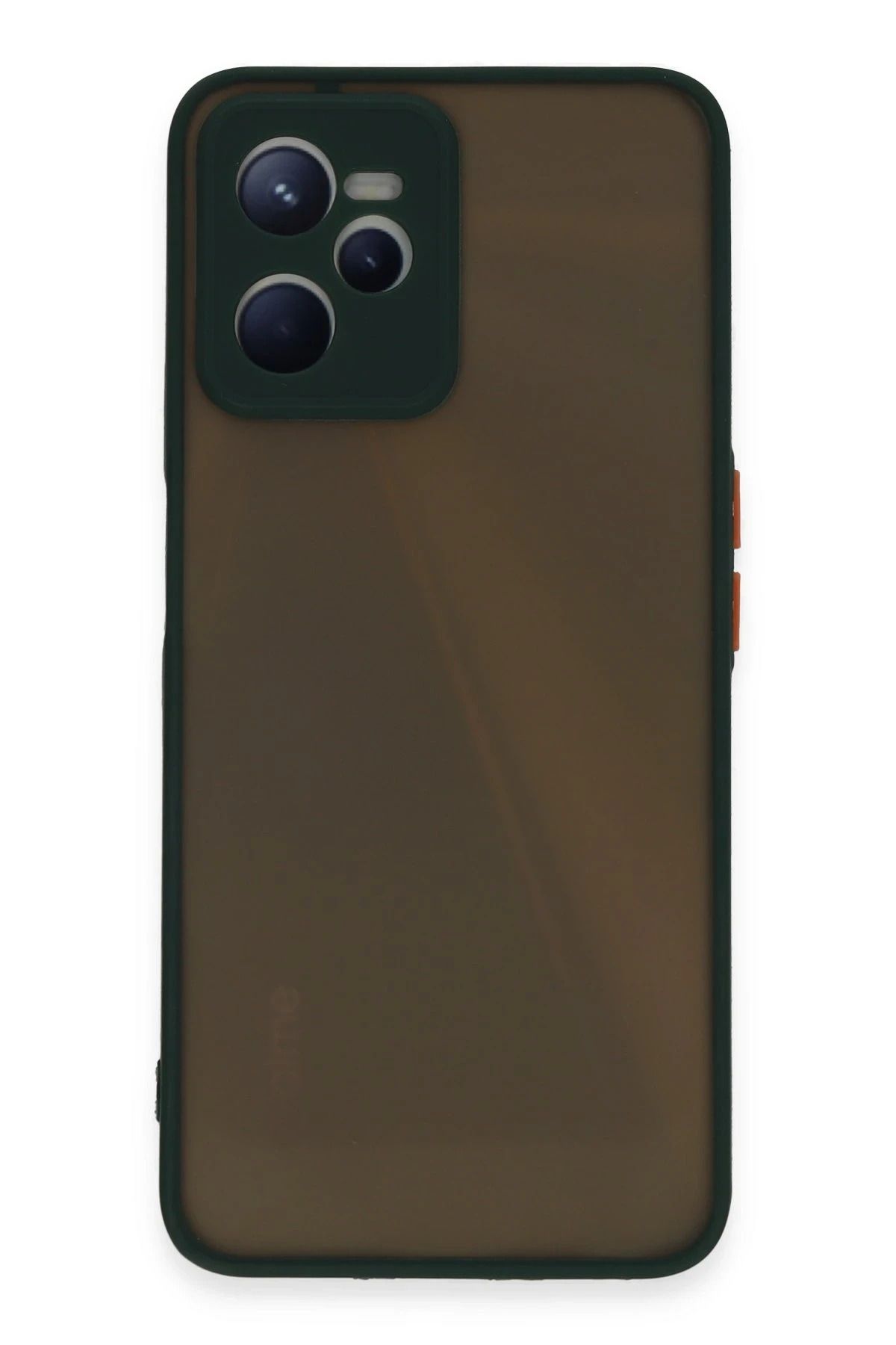 NewFace Realme C35 Kılıf Montreal Silikon Kapak - Yeşil HNZRN