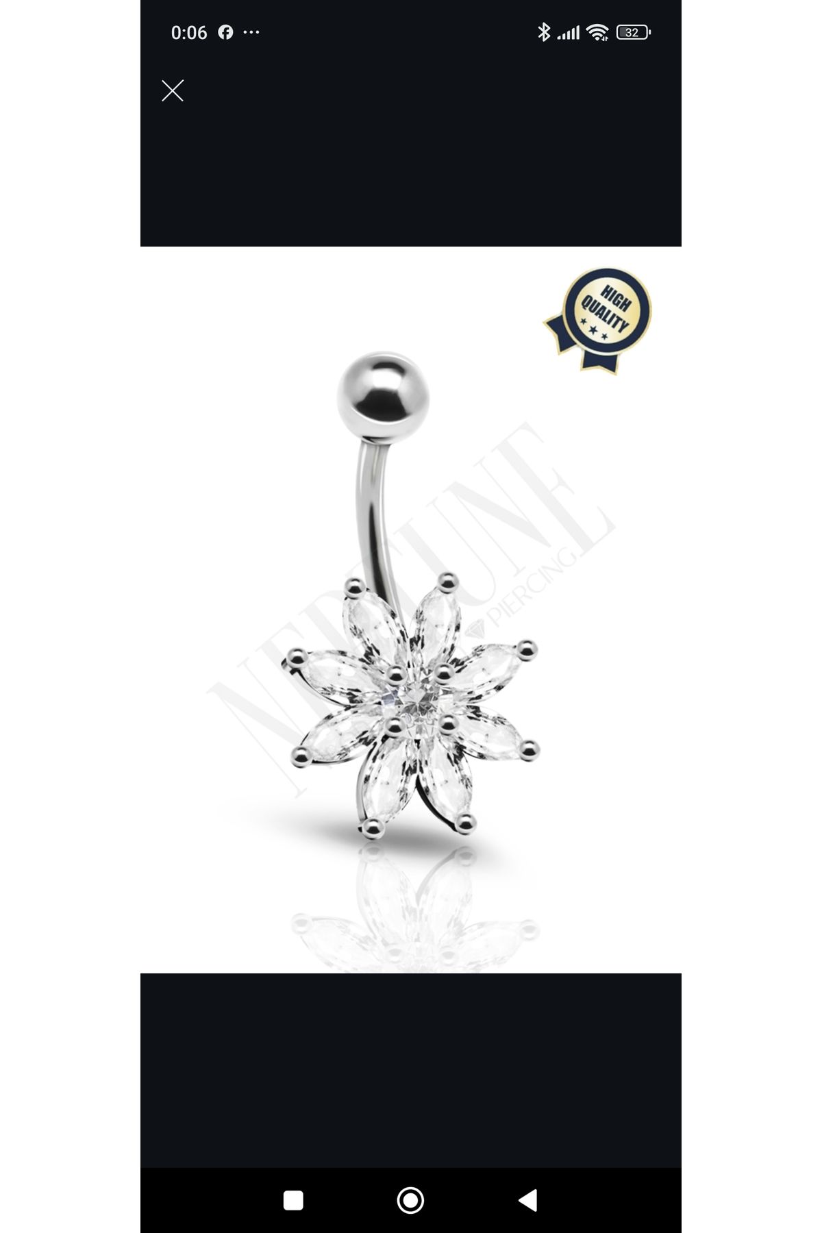 linaaksesuar Göbek piercing