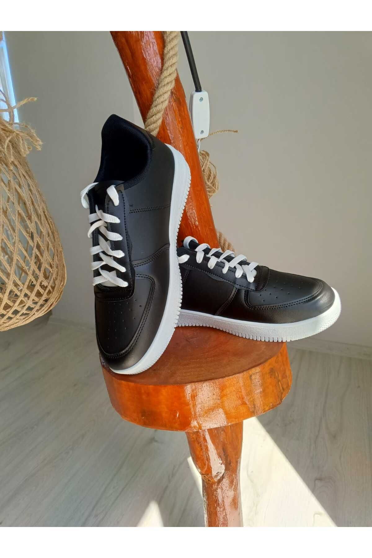 KING SEZAR Siyah Sneaker Spor Ayakkabı Erkek Spor Ayakkabı