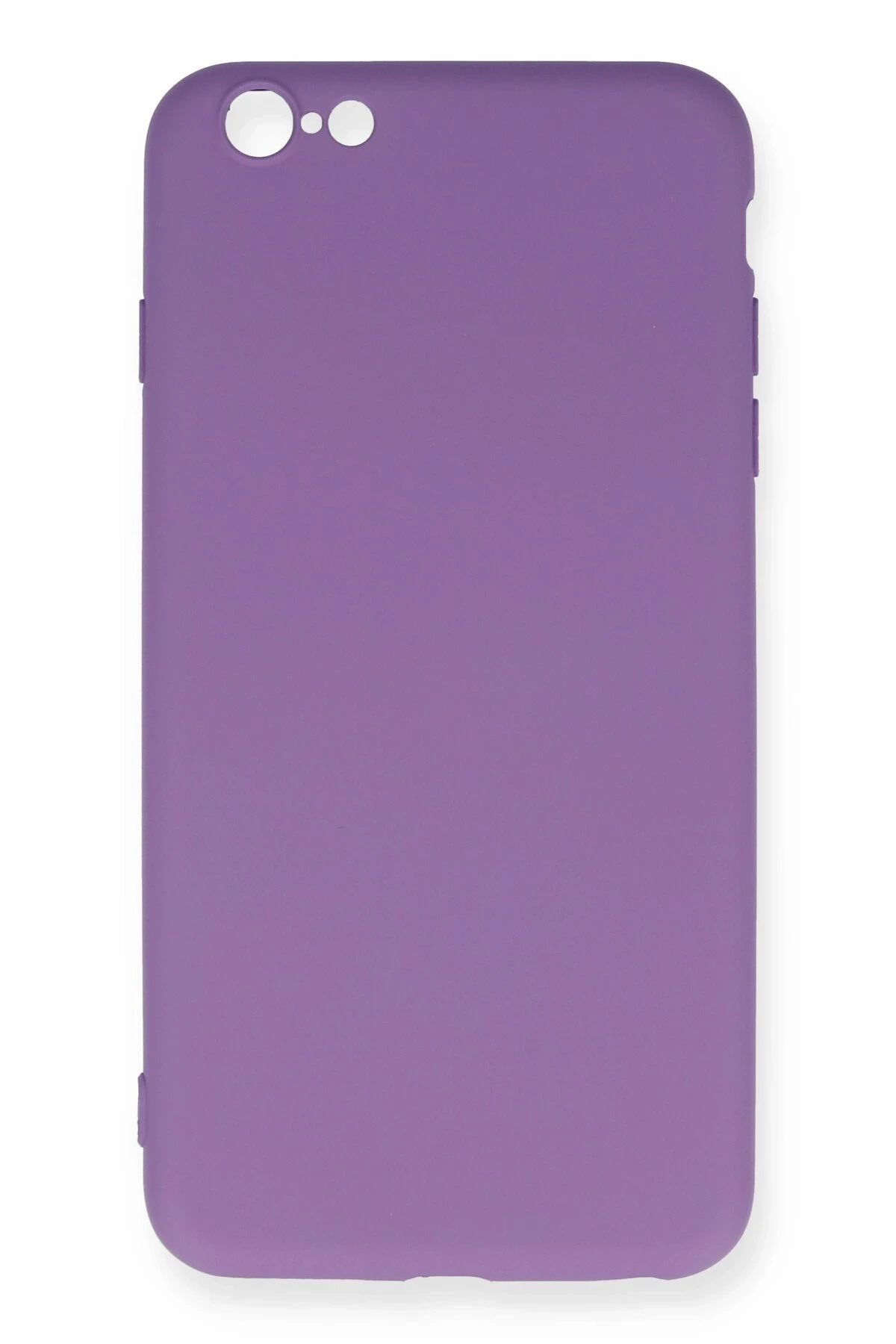 NewFace iPhone 6 Plus Uyumlu Kılıf Nano içi Kadife Silikon - Mor