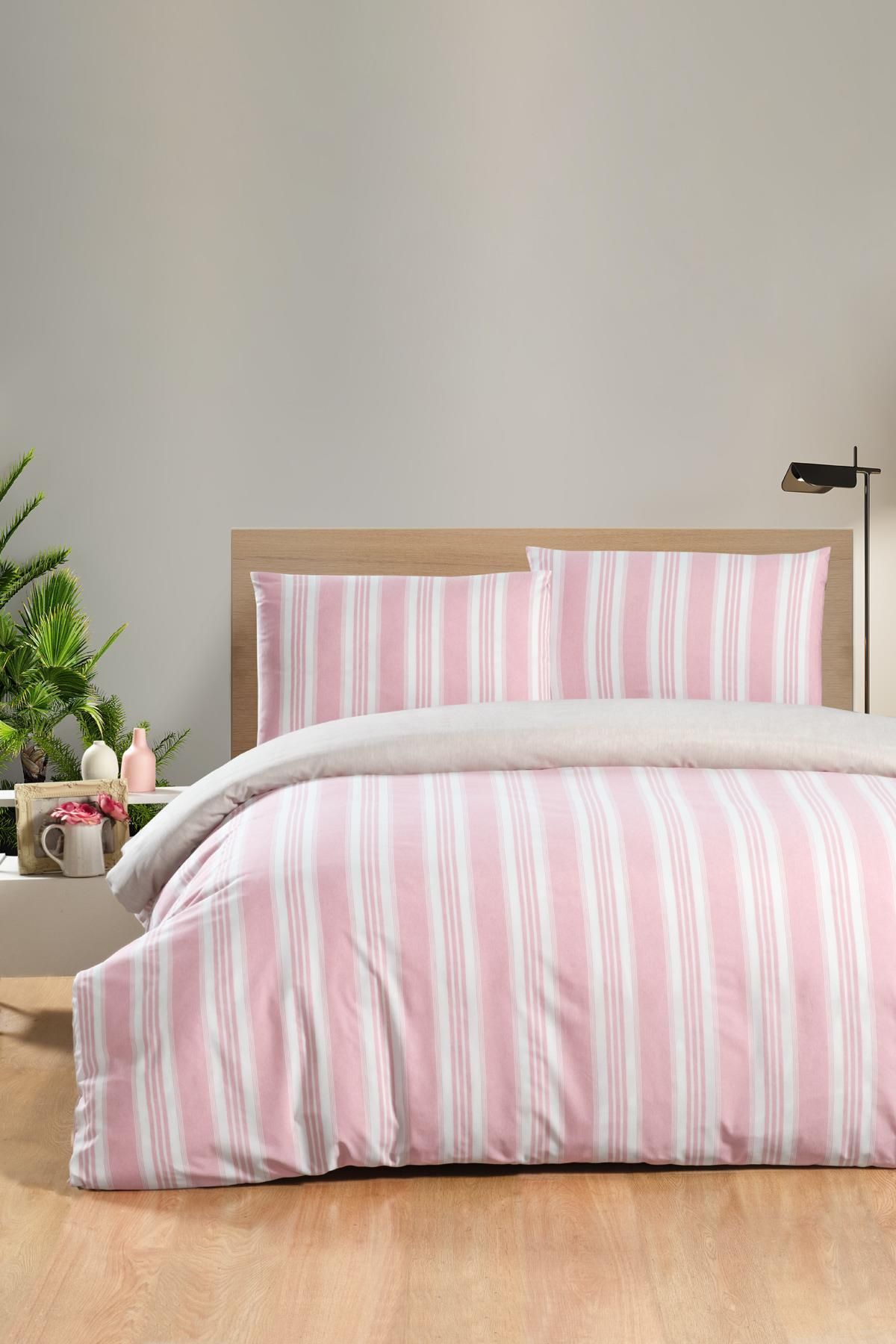 OYALI HOME COLLECTION Lastikli Çarşaflı Nevresim Takımı Çift Kişilik • Kaymaz Yatak• Modern Banyo ve Yatak Odası Dekoru