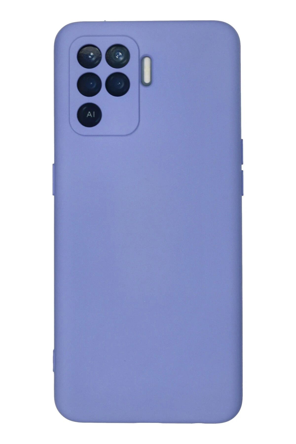 NewFace Reno 5 Lite Kılıf Nano içi Kadife Silikon - Lila JOJUA