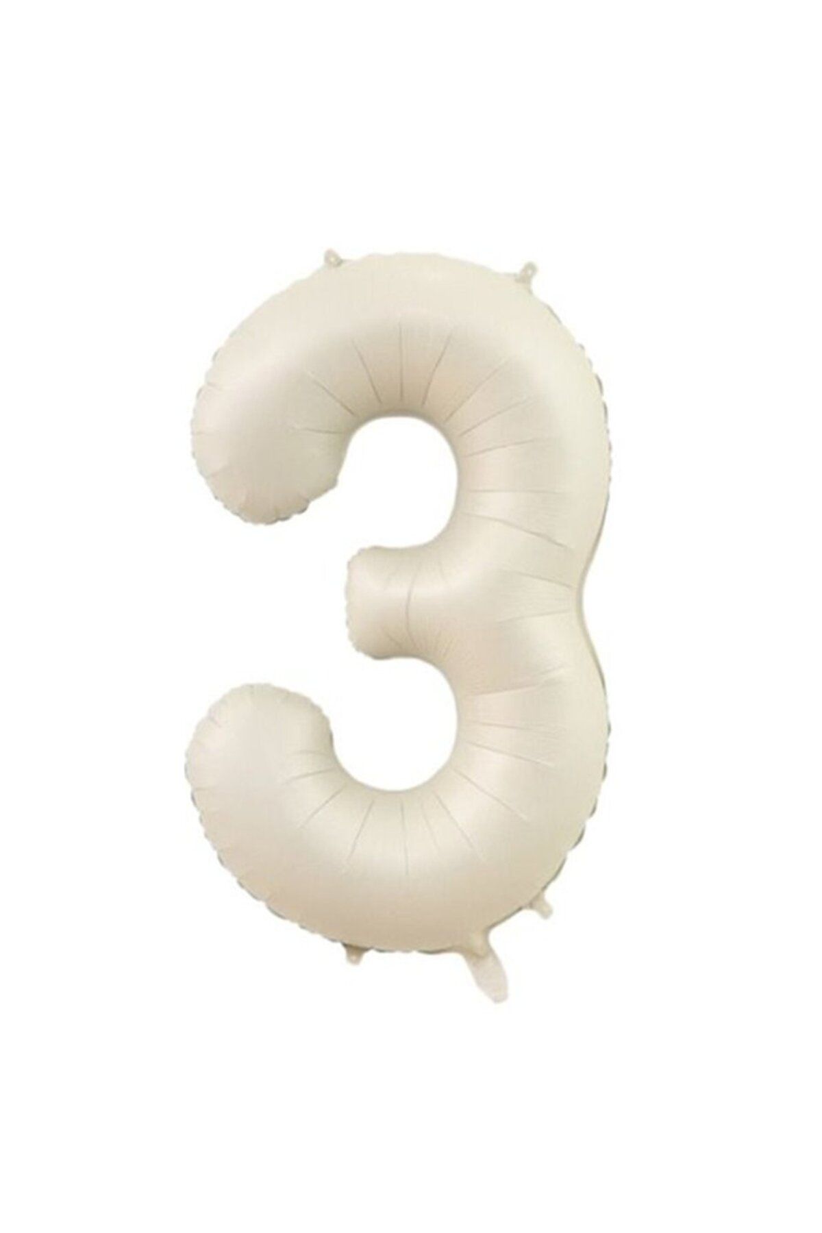 MİNAY 3 RAKAM FOLYO BALON KREM RENK 34" 76cm
