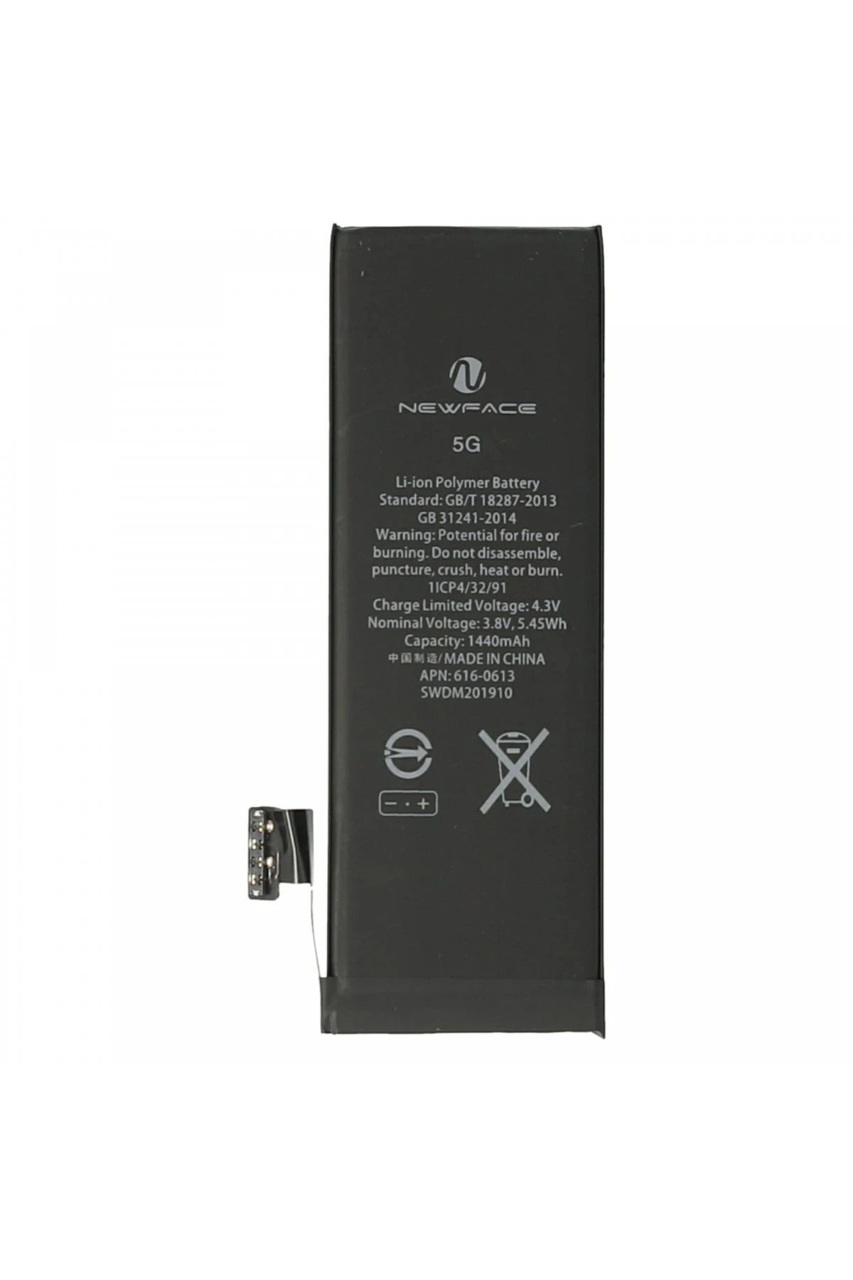 NewFace iPhone 5 Uyumlu Batarya (1500mAh) FERRG