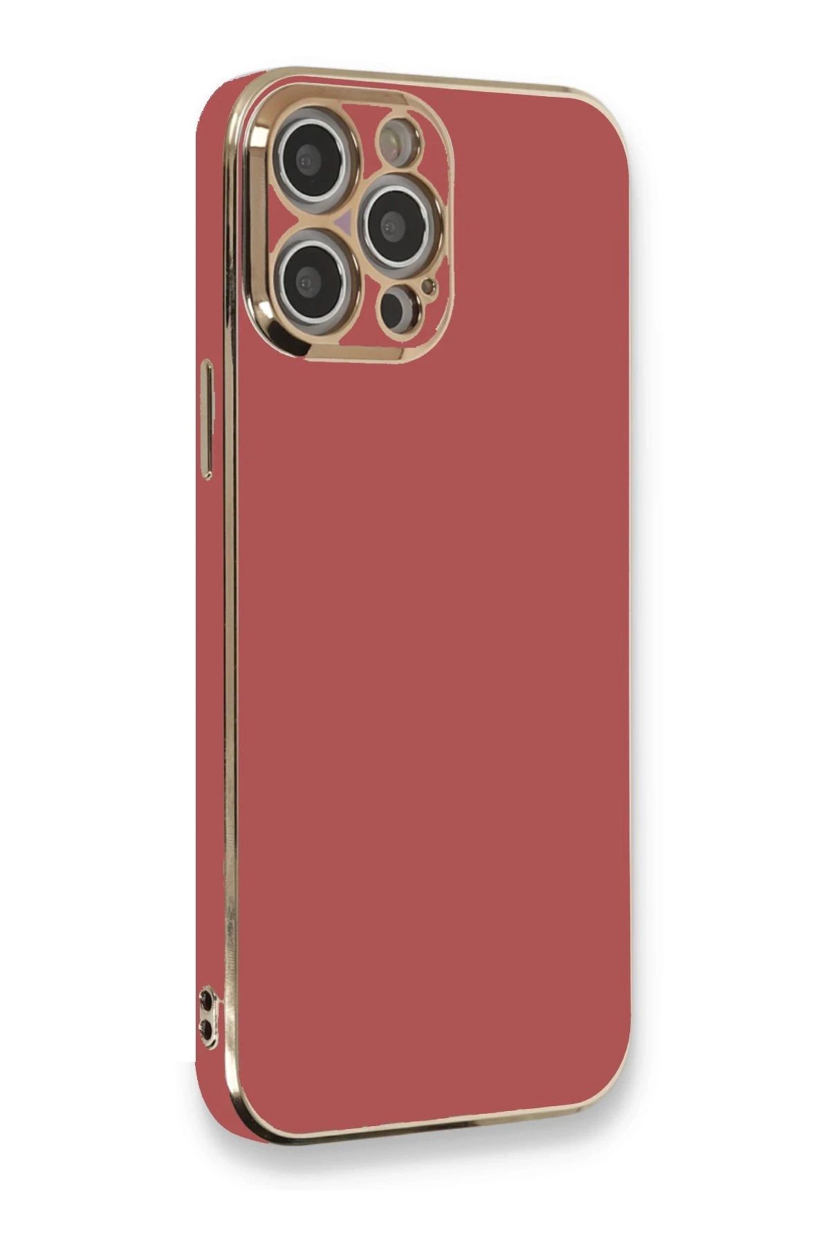 NewFace iPhone 12 Pro Kılıf Volet Silikon - Kırmızı JOJUA