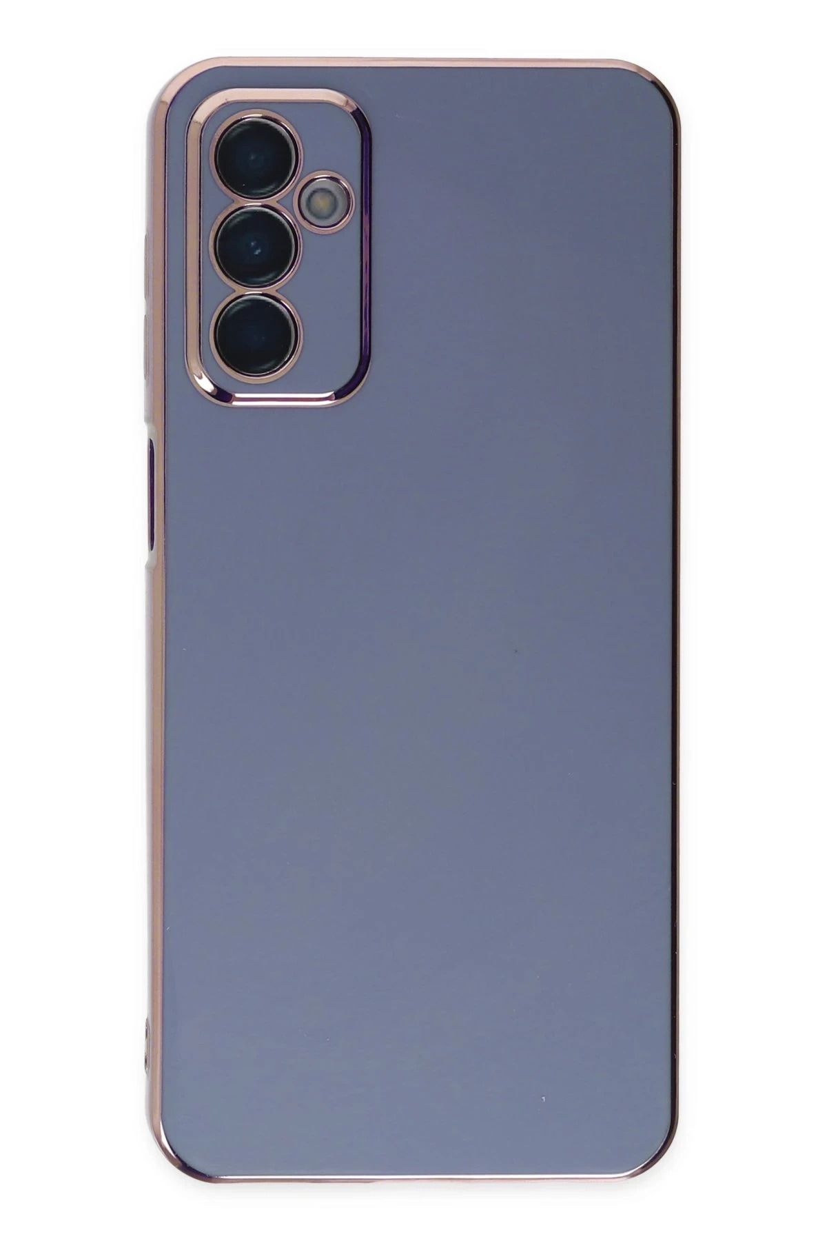 NewFace Samsung Galaxy M23 Kılıf Volet Silikon - Mavi NRMSA
