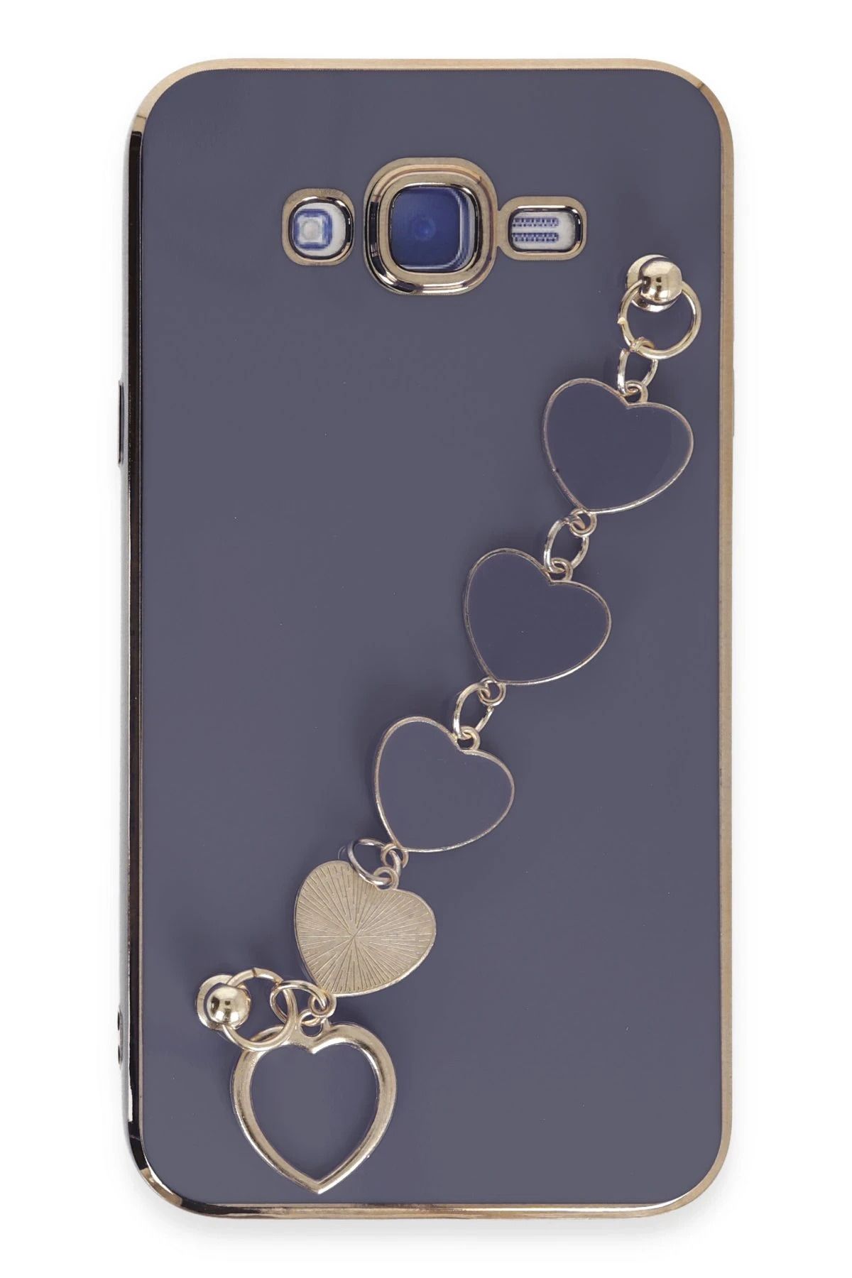 NewFace Samsung Galaxy J7 Kılıf Esila Silikon - Gri JOJUA