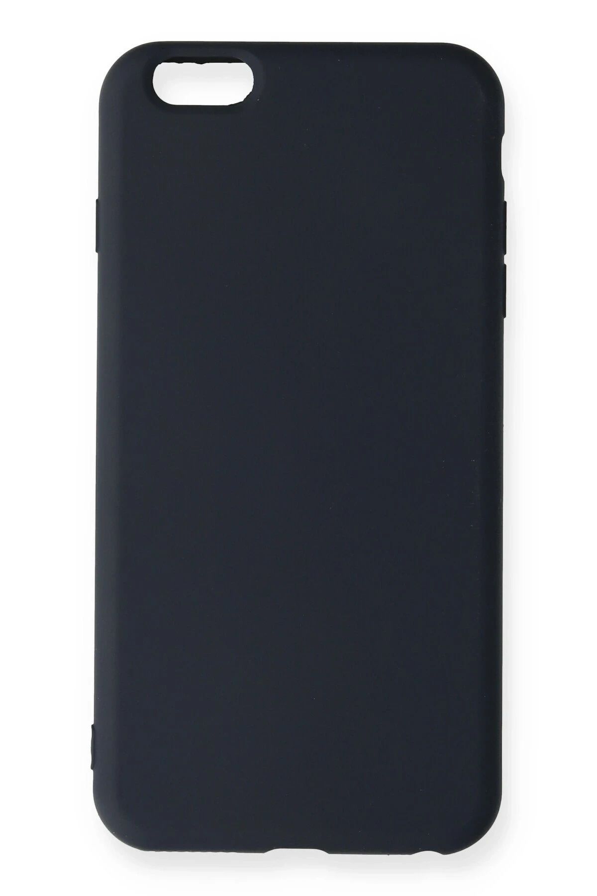 NewFace iPhone 6 Plus Uyumlu Kılıf Nano içi Kadife Silikon - Lacivert HNZRN