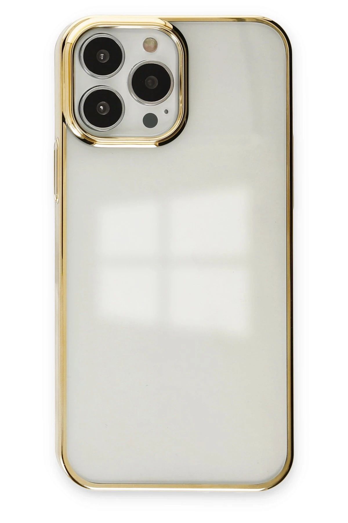 NewFace iPhone 14 Pro Kılıf Element Silikon - Gold HNZRN