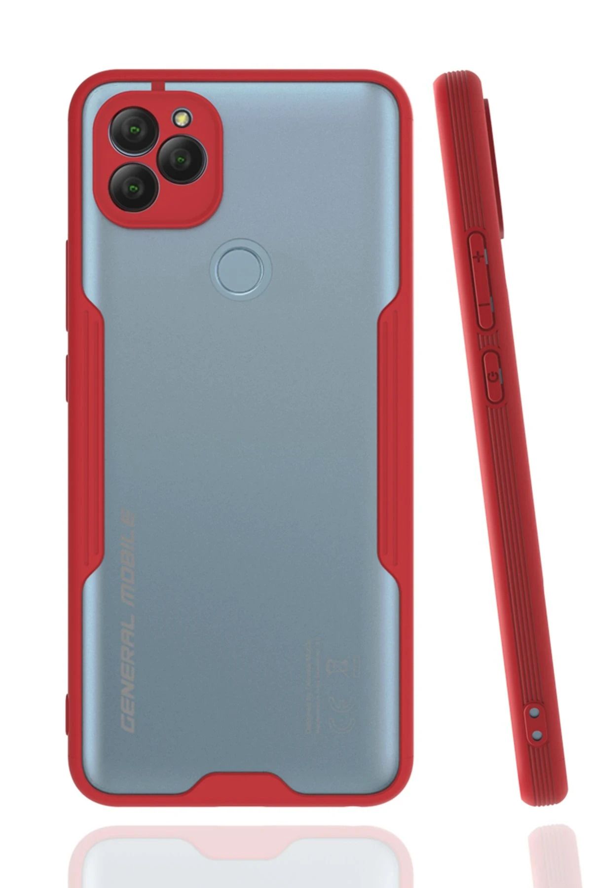 NewFace General Mobile GM 22 Kılıf Platin Silikon - Kırmızı INSLM