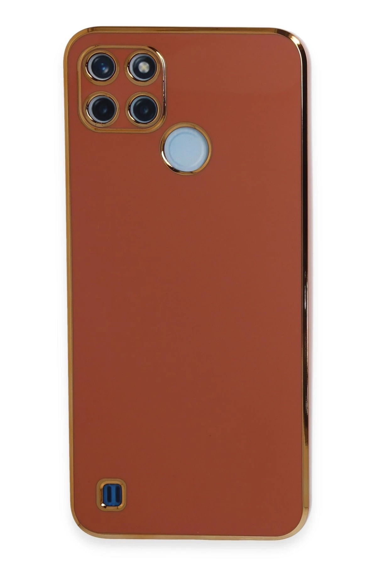NewFace Realme C25Y Kılıf Volet Silikon - Kırmızı JOJUA