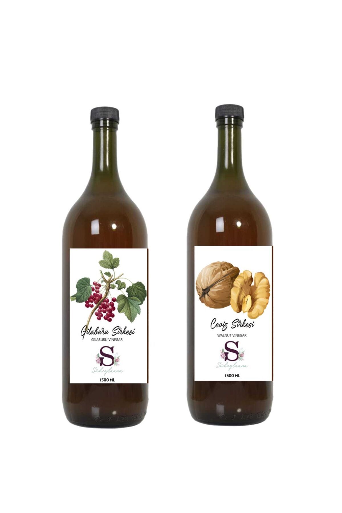 Süheylaana Doğal Gilaburu Sirkesi 1500 Ml - Doğal Ceviz Sirkesi 1500 Ml