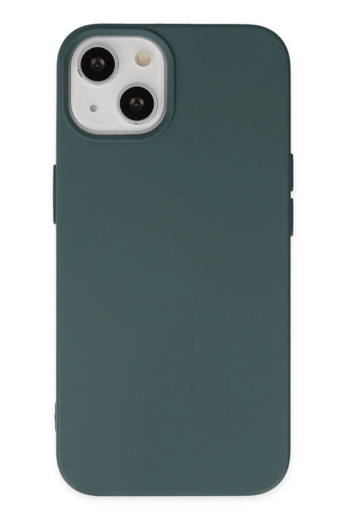 NewFace iPhone 14 Plus Uyumlu Kılıf Nano içi Kadife Silikon - Koyu Yeşil HNZRN