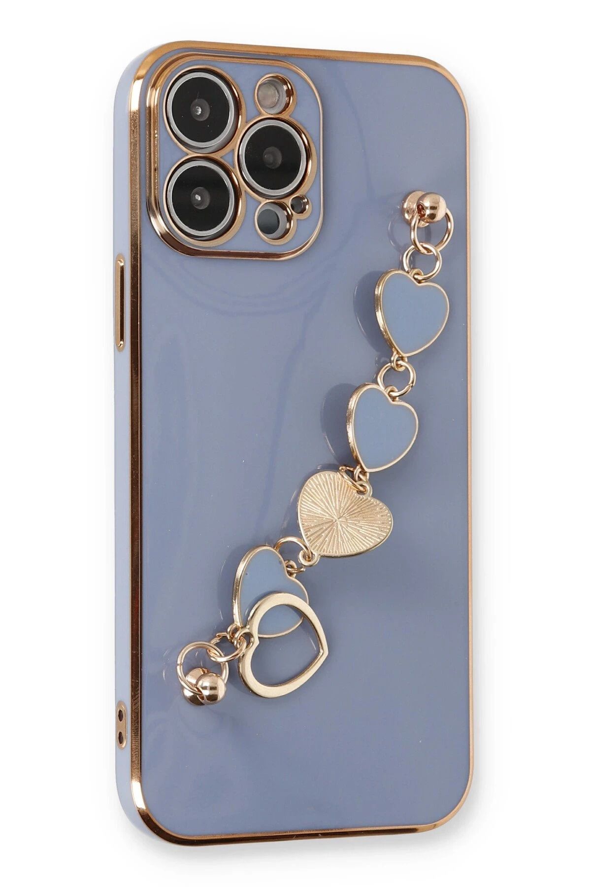 NewFace iPhone 13 Pro Kılıf Esila Silikon - Gri HNZRN