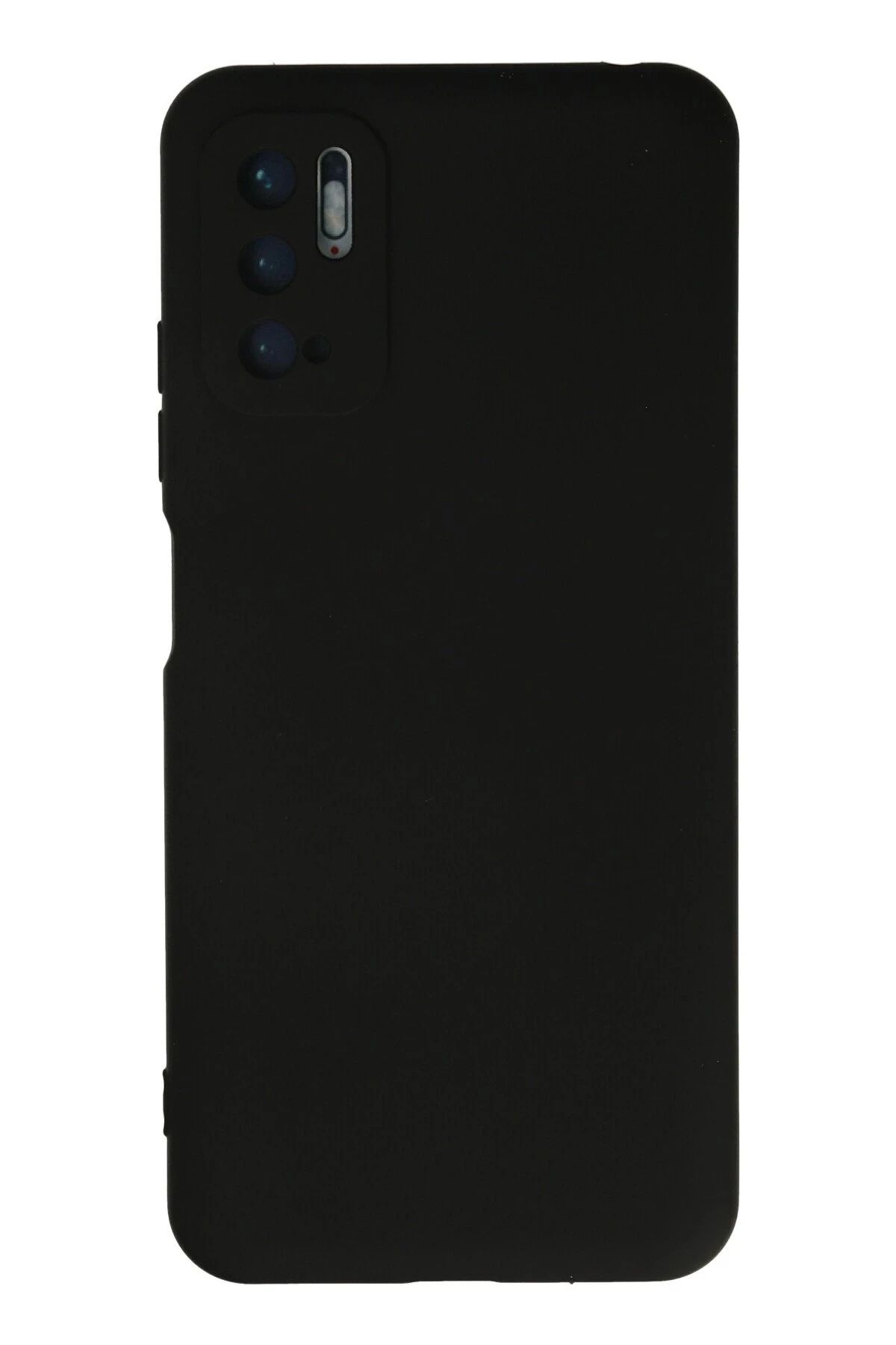NewFace Xiaomi Redmi Note 10 5G  Uyumlu Kılıf Nano içi Kadife Silikon - Siyah