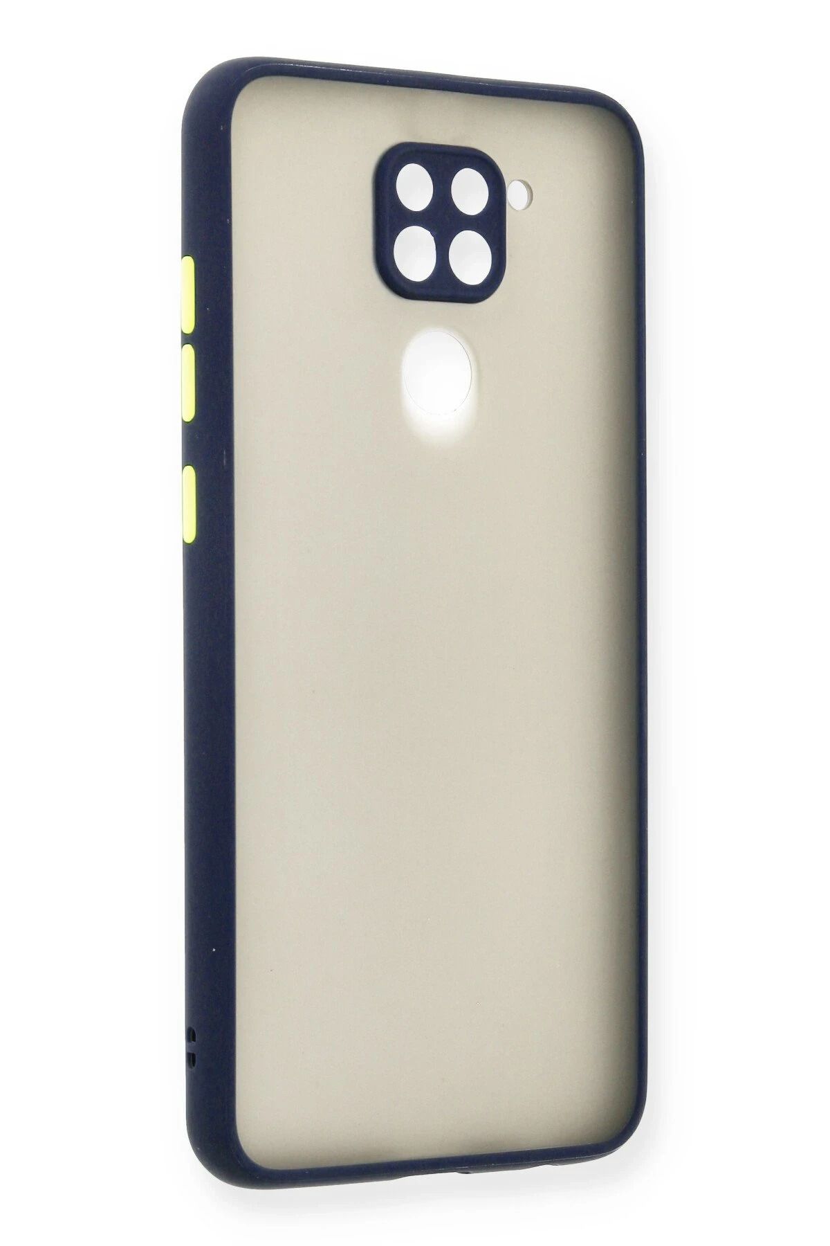 NewFace Xiaomi Redmi Note 9 Kılıf Montreal Silikon Kapak - Lacivert BSTMY