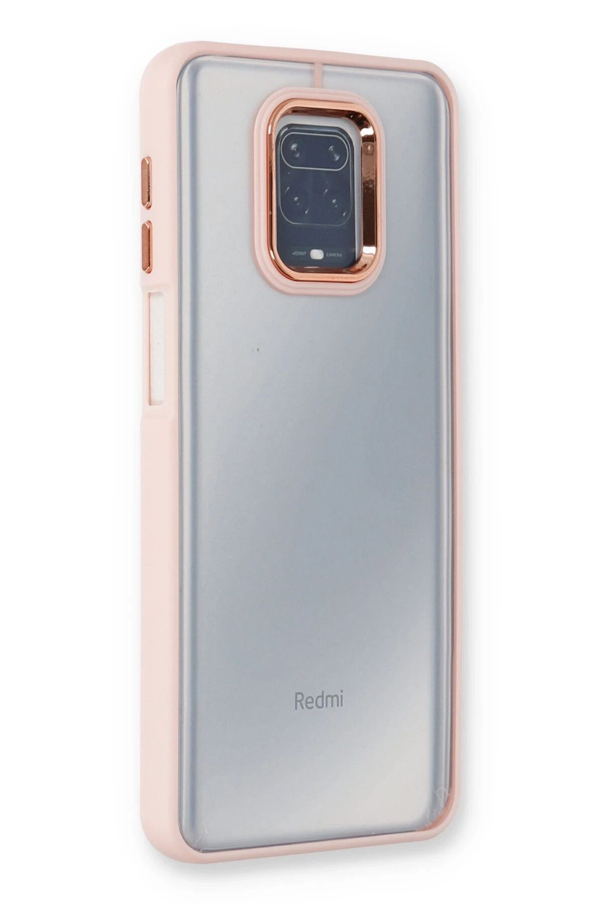 NewFace Xiaomi Redmi Note 9 Pro Kılıf Dora Kapak - Pudra LZWDR