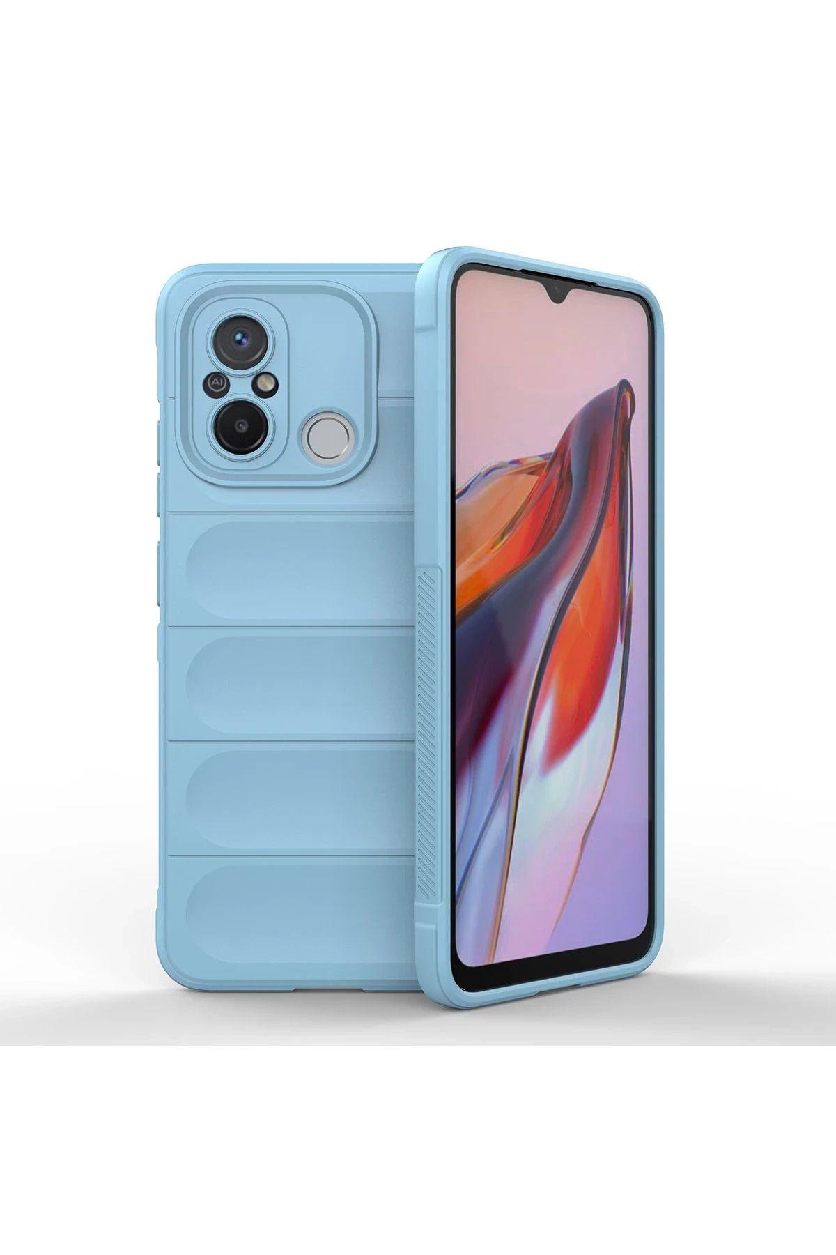 NewFace Xiaomi Redmi 12C Kılıf Optimum Silikon - Sky Blue JOJUA