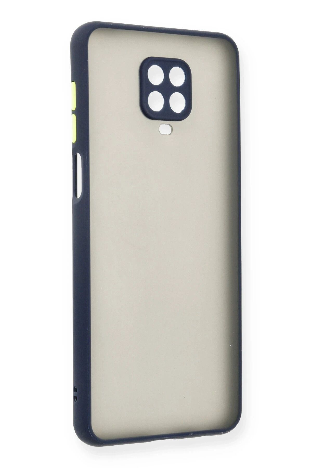 NewFace Xiaomi Redmi Note 9 Pro Kılıf Montreal Silikon Kapak - Lacivert BSTMY