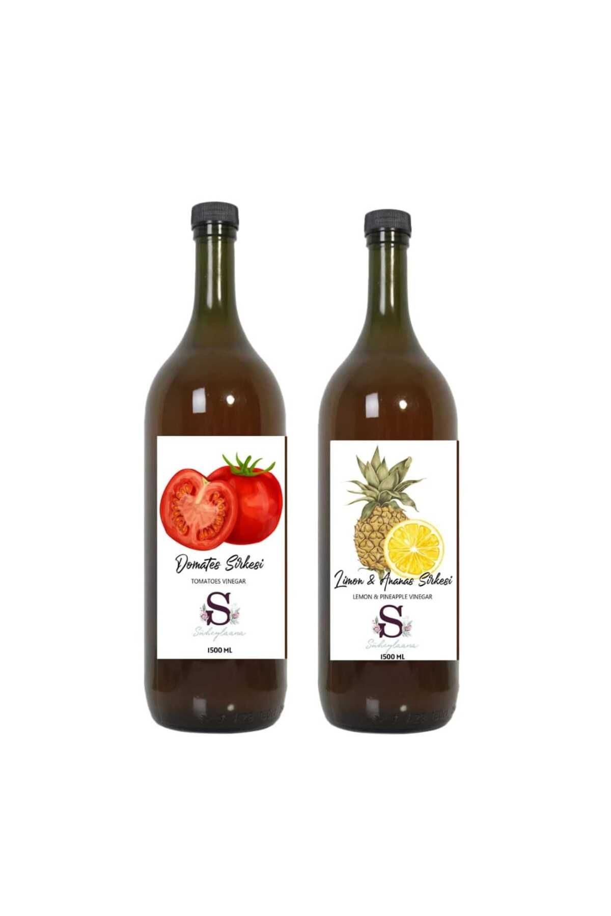 Süheylaana Doğal Domates Sirkesi 1500 Ml - Doğal Limon & Ananas Sirkesi 1500 Ml