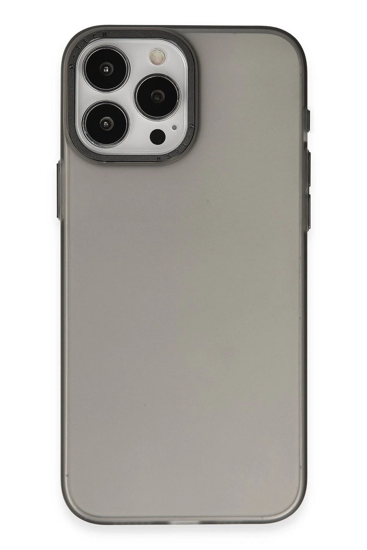 NewFace iPhone 15 Pro Max Kılıf Modos Metal Kapak - Siyah JOJUA