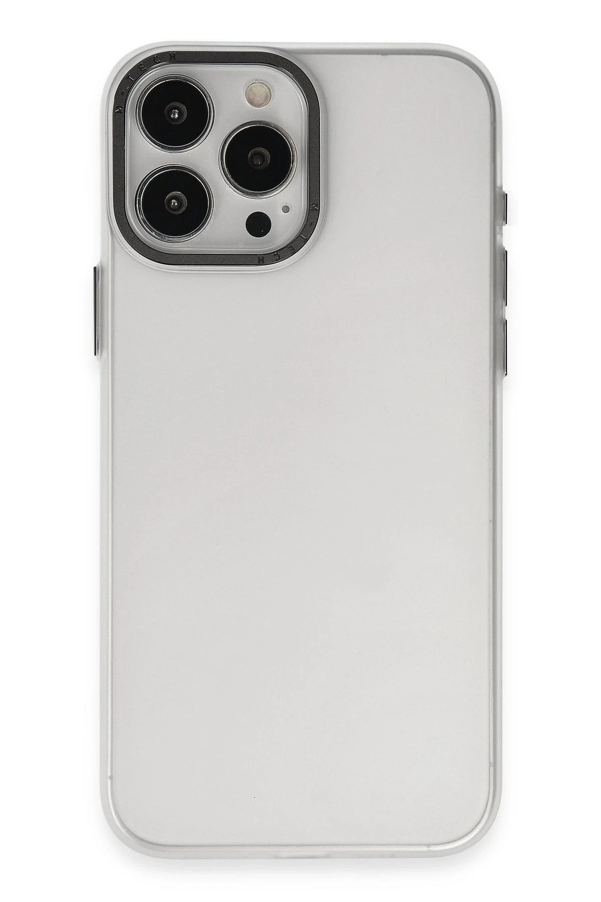 NewFace iPhone 15 Pro Max Kılıf Modos Metal Kapak - Şeffaf JOJUA