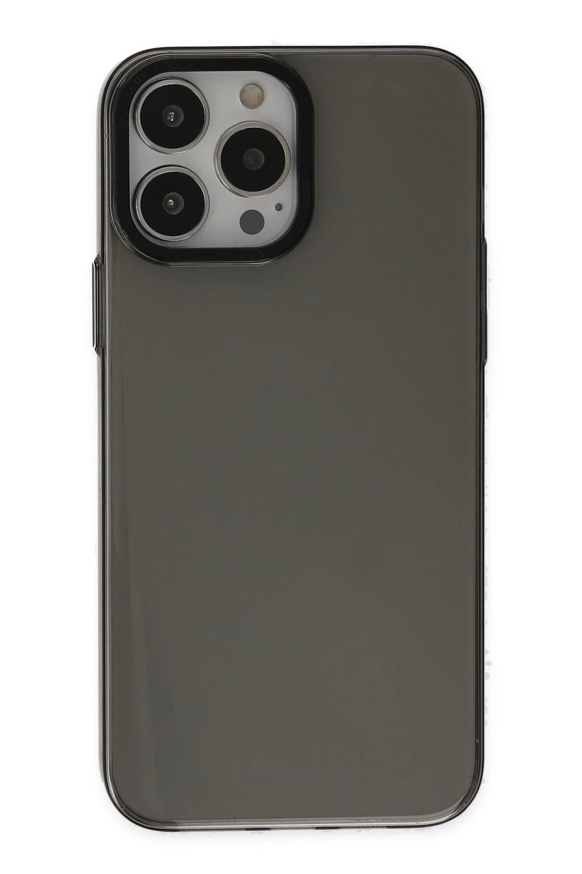 NewFace iPhone 14 Pro Kılıf Anka PC Sert Metal Kapak - Siyah JOJUA