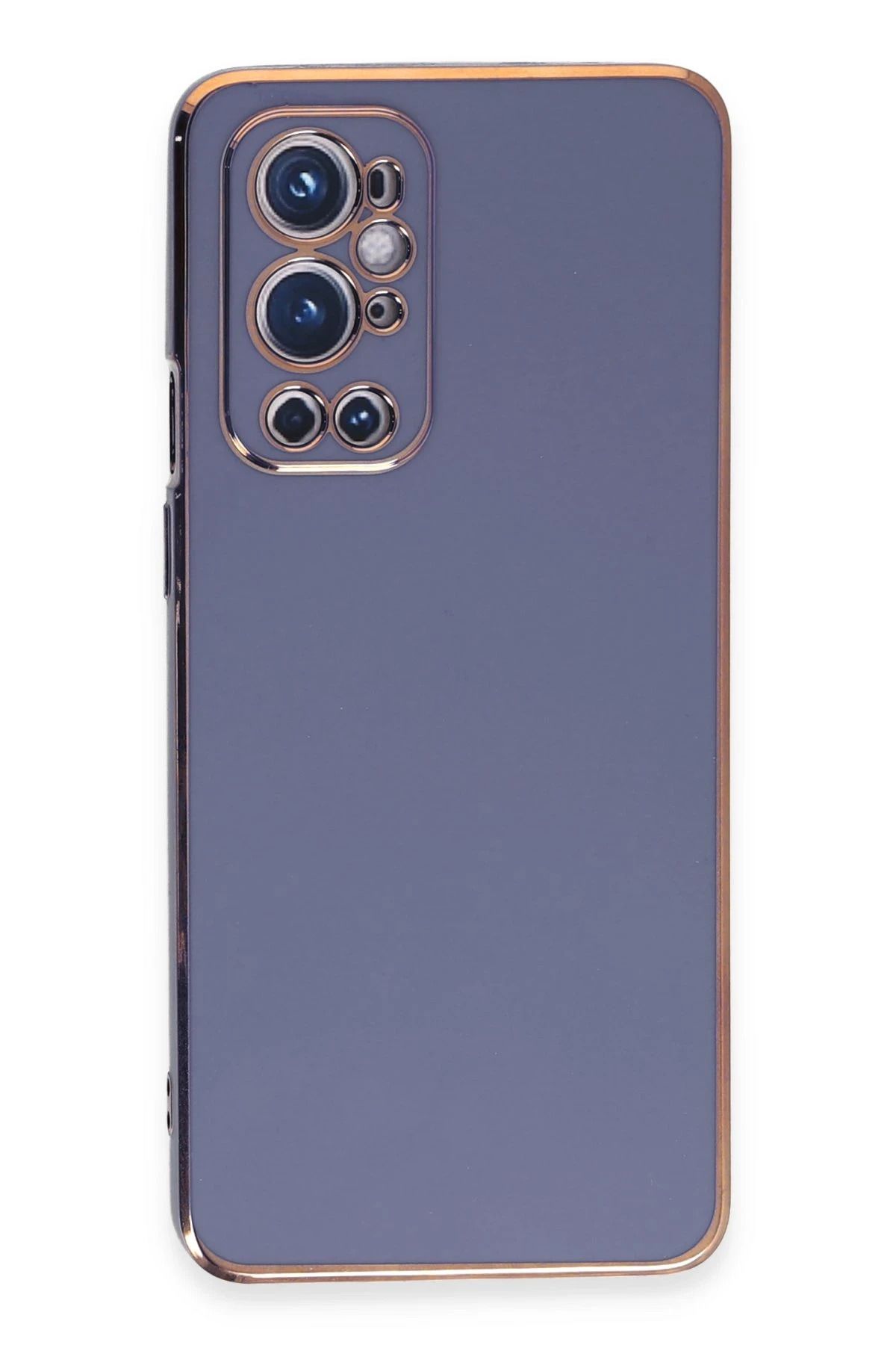 NewFace One Plus 9 Pro Kılıf Volet Silikon - Mavi BSTMY