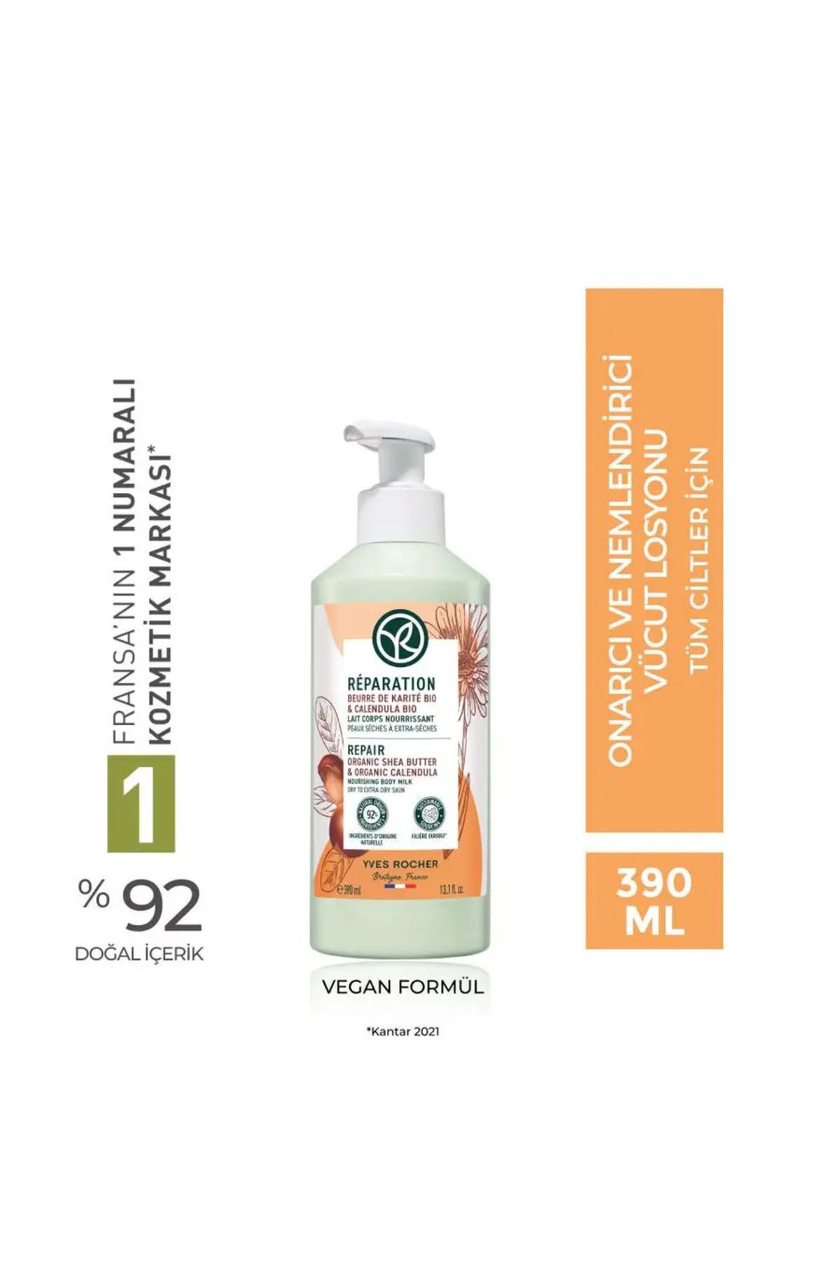Yves Rocher Vücut Losyonu - Onarıcı ve Nemlendirici / Reparation 390 ml