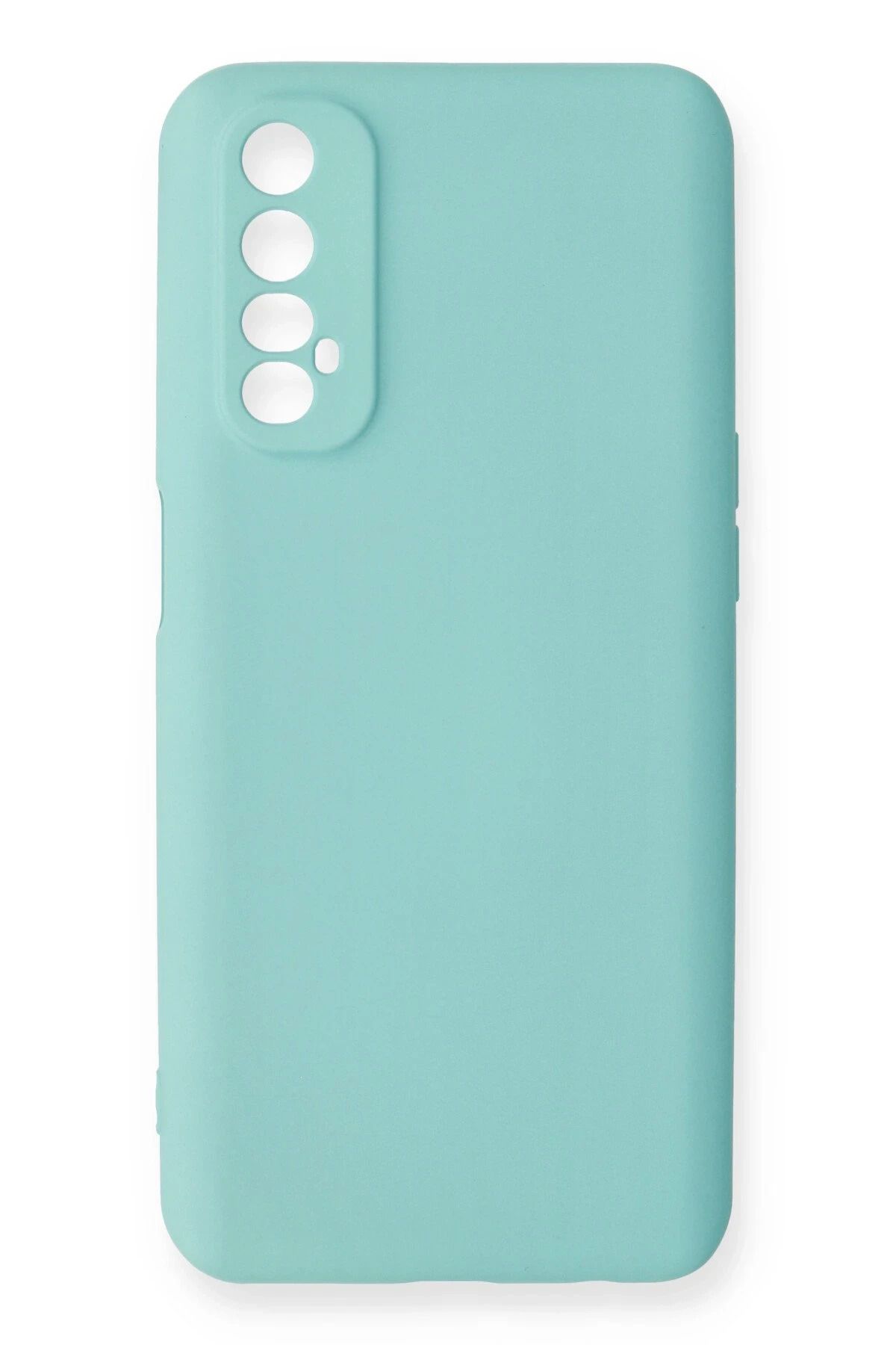NewFace Realme 7 Kılıf Nano içi Kadife Silikon - Turkuaz JOJUA