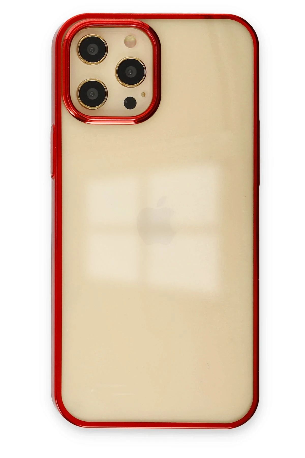 NewFace iPhone 12 Pro Max Kılıf Element Silikon - Kırmızı NRMSA