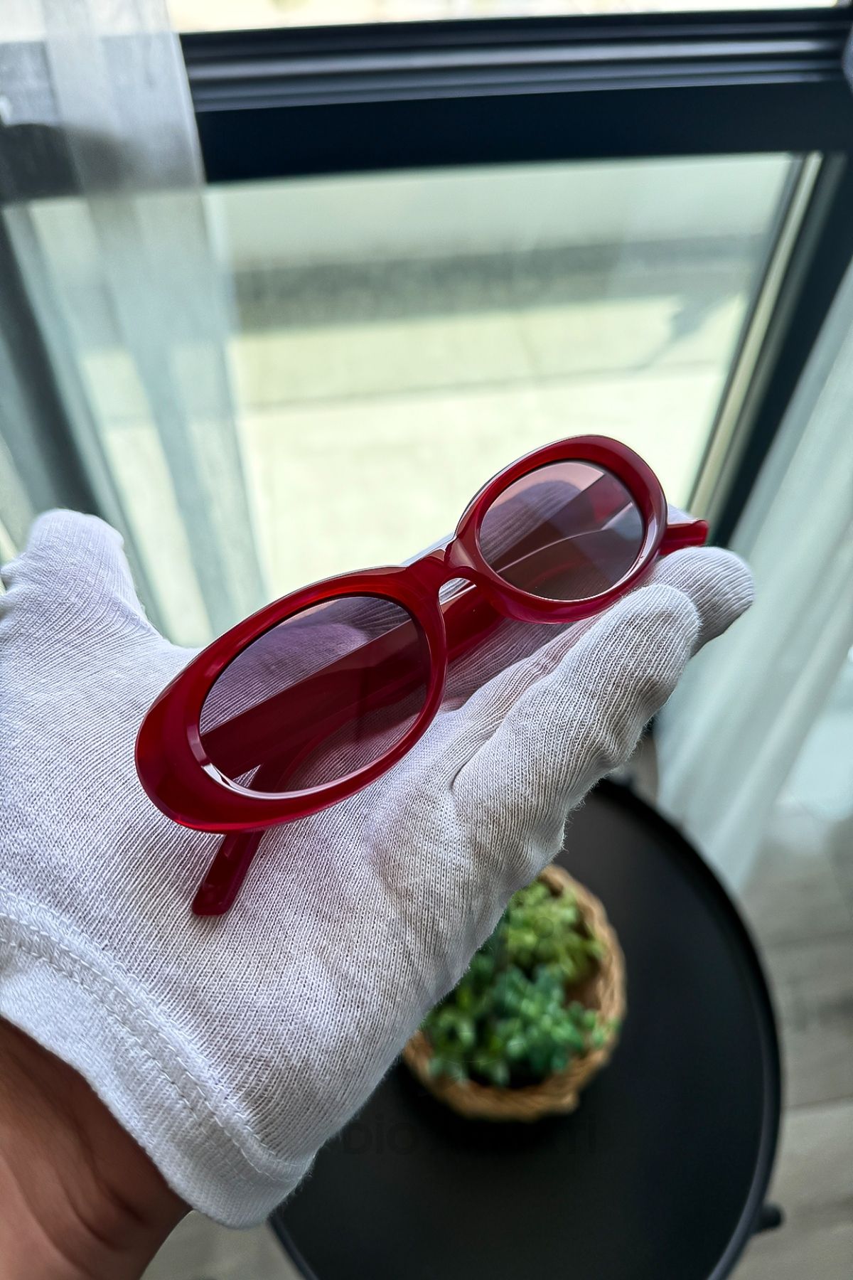 Dio Armati Güneş Gözlüğü Kadın & Erkek Uv400 Cam Ce Belgeli Bej Unisex Model-20