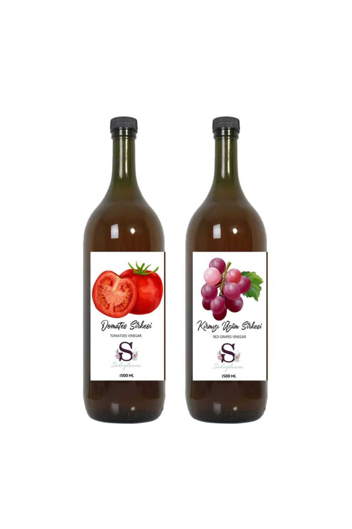 Süheylaana Doğal Domates Sirkesi 1500 Ml - Doğal Kırmızı Üzüm Sirkesi 1500 Ml