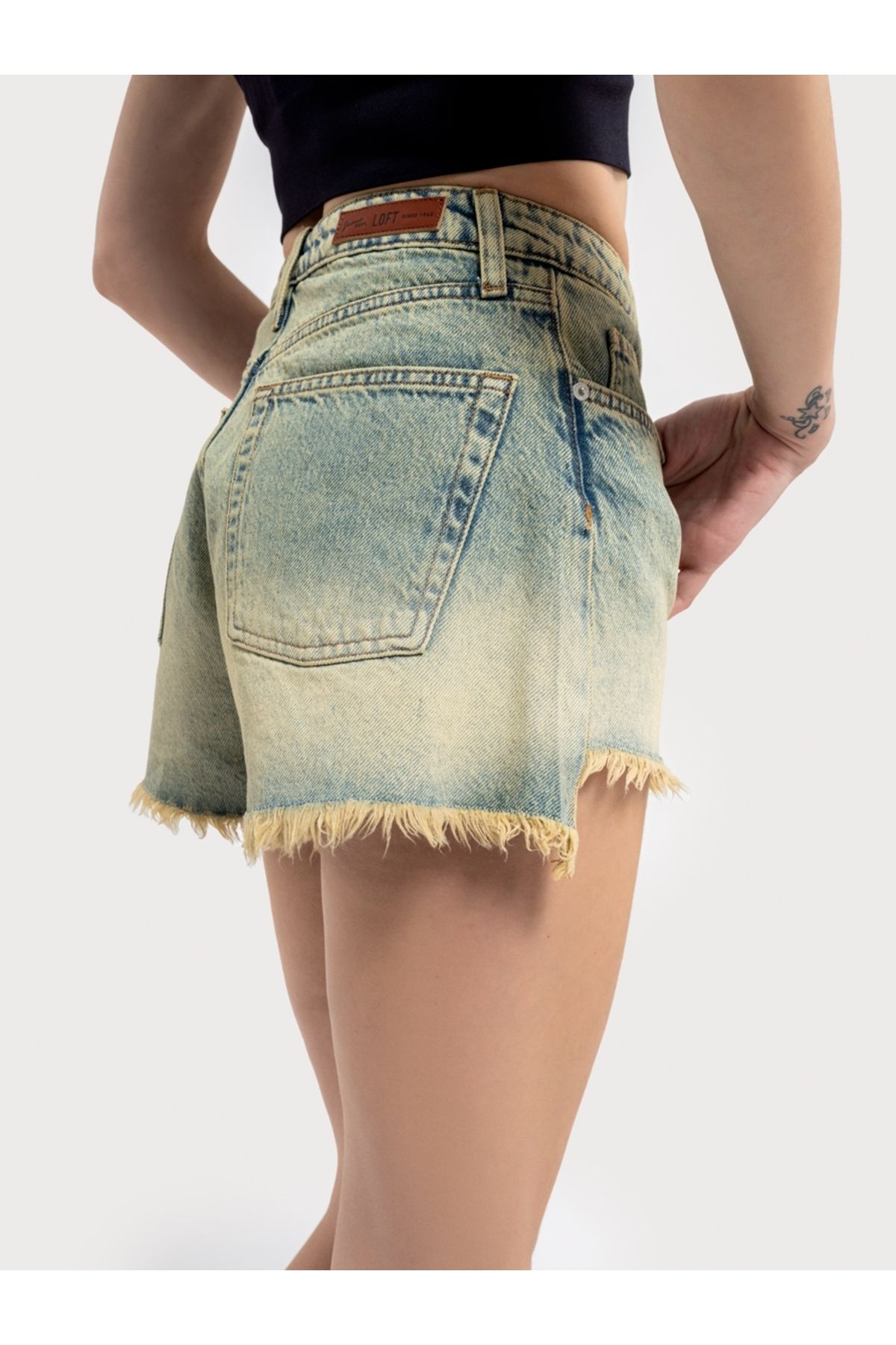 Loft-Pantaloni scurți de damă cu ajustare normală 6