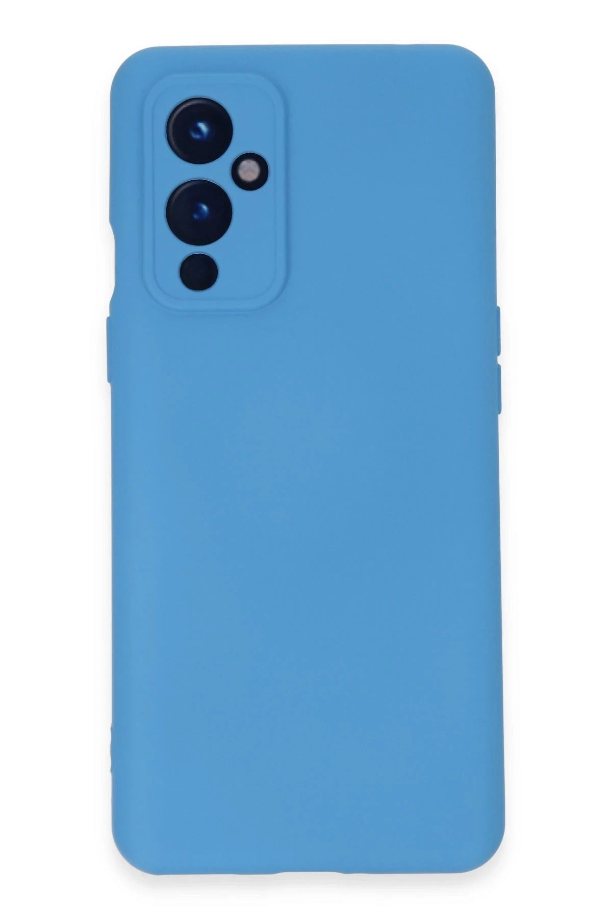 NewFace One Plus 9 Uyumlu Kılıf Nano içi Kadife Silikon - Mavi INSLM