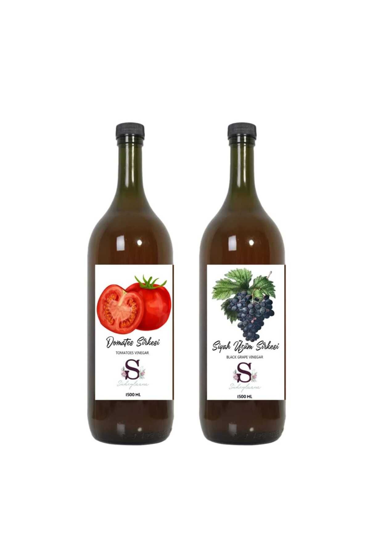 Süheylaana Doğal Domates Sirkesi 1500 Ml - Doğal Siyah Üzüm Sirkesi 1500 Ml