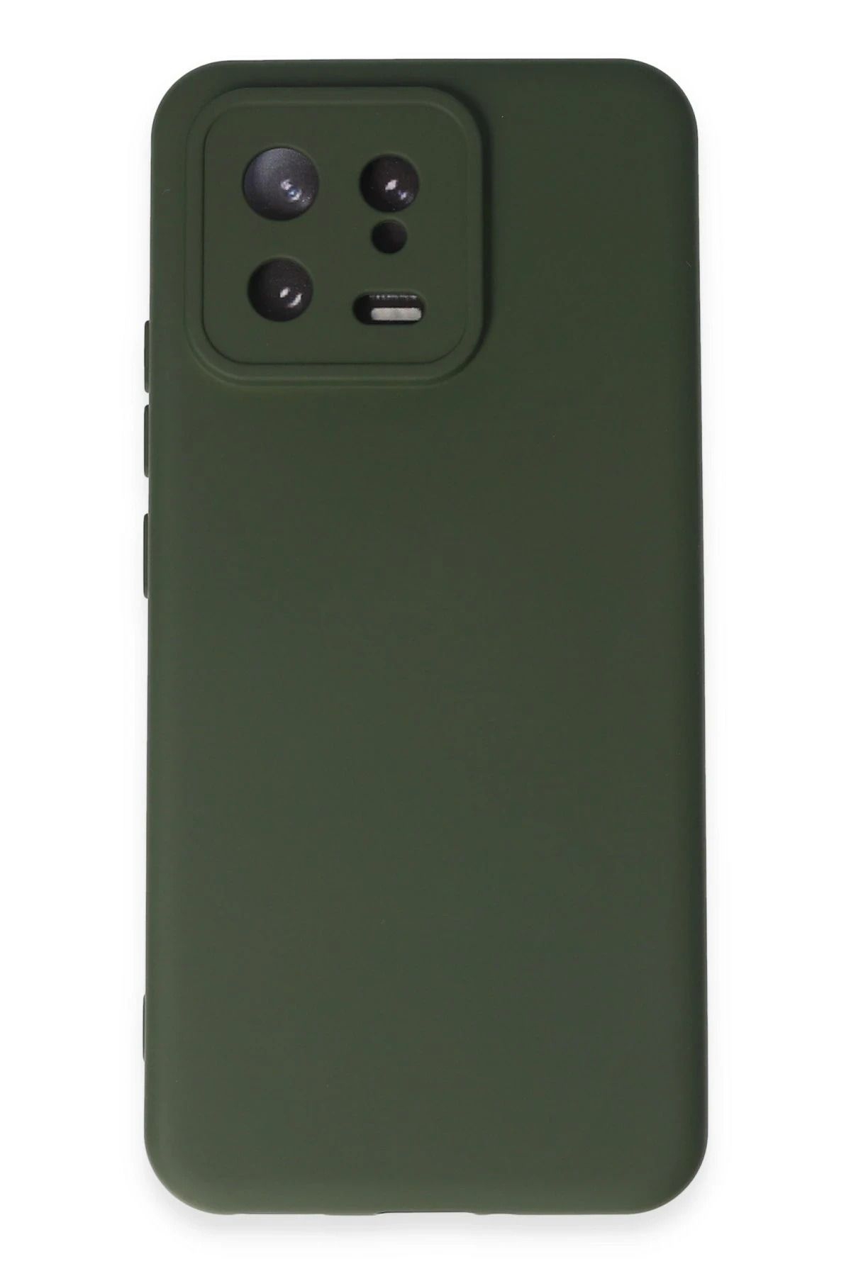 NewFace Xiaomi Mi 13 Kılıf Nano içi Kadife Silikon - Koyu Yeşil JOJUA