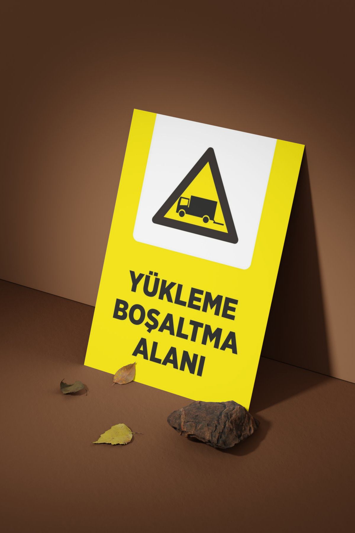 Happynesso-"Loading Unloading Area" Warning Sign 25X35 cm |   Durable Forex Material |   Double Banded 3