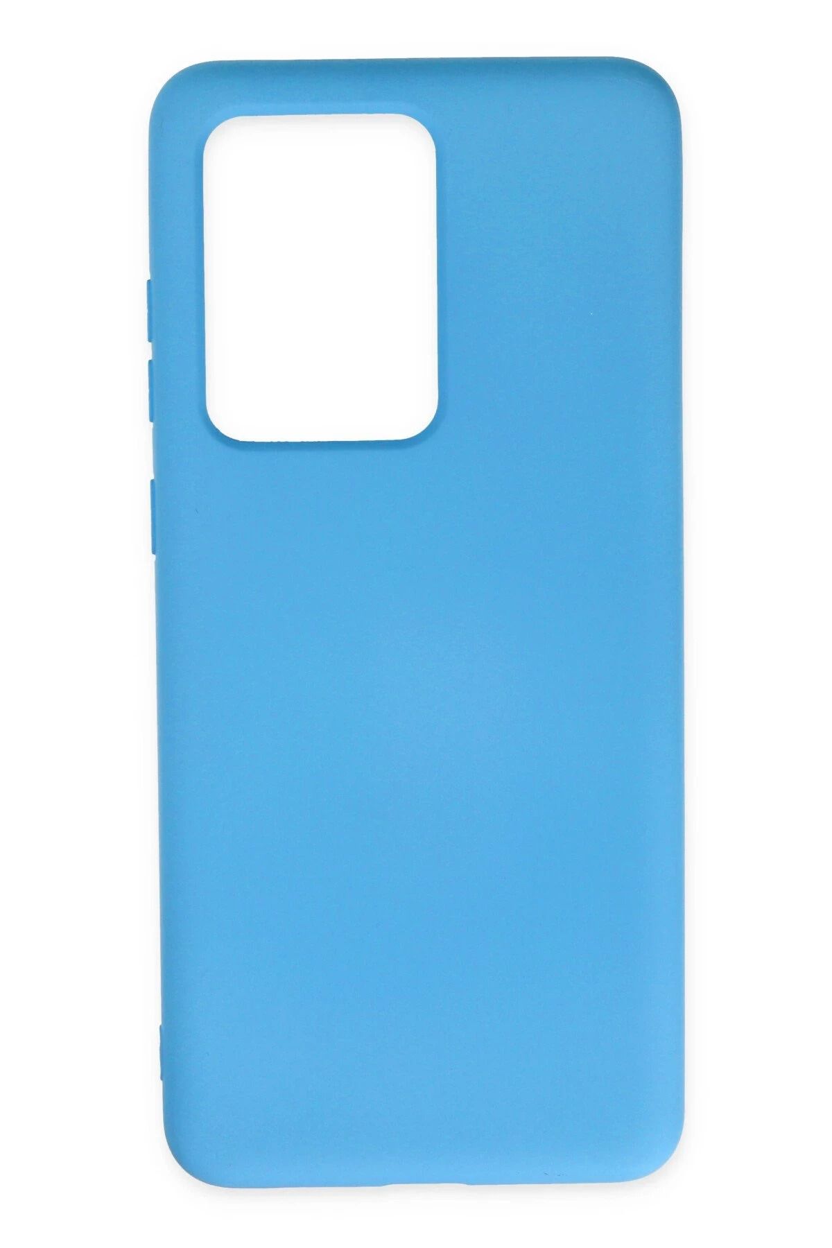 NewFace Galaxy S20 Ultra  Uyumlu Kılıf Nano içi Kadife Silikon - Mavi INSLM