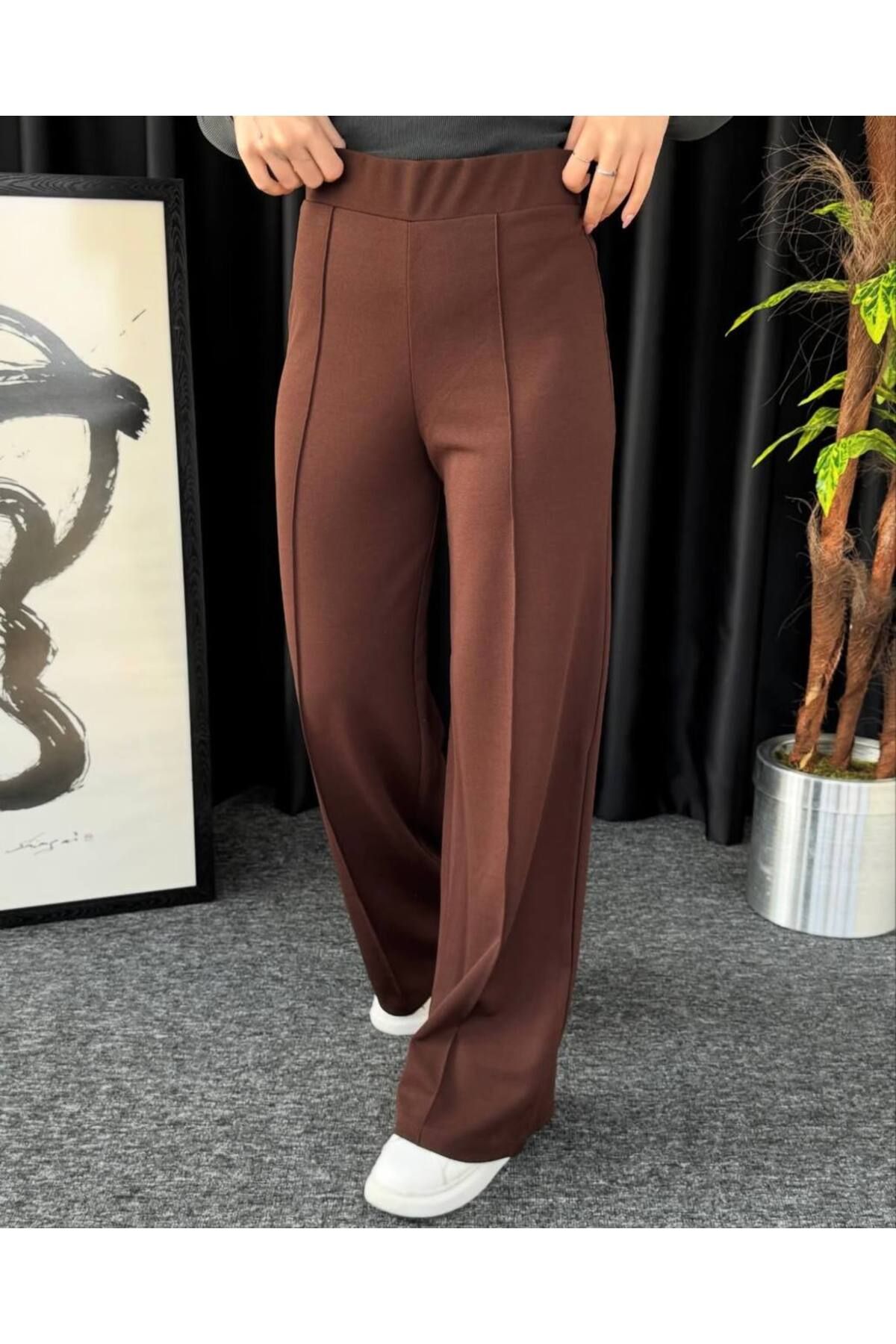 VOGUEMET ✅ Kadın Çımalı Pantolon - Beli Lastikli, Günlük Kullanım İçin İdeal