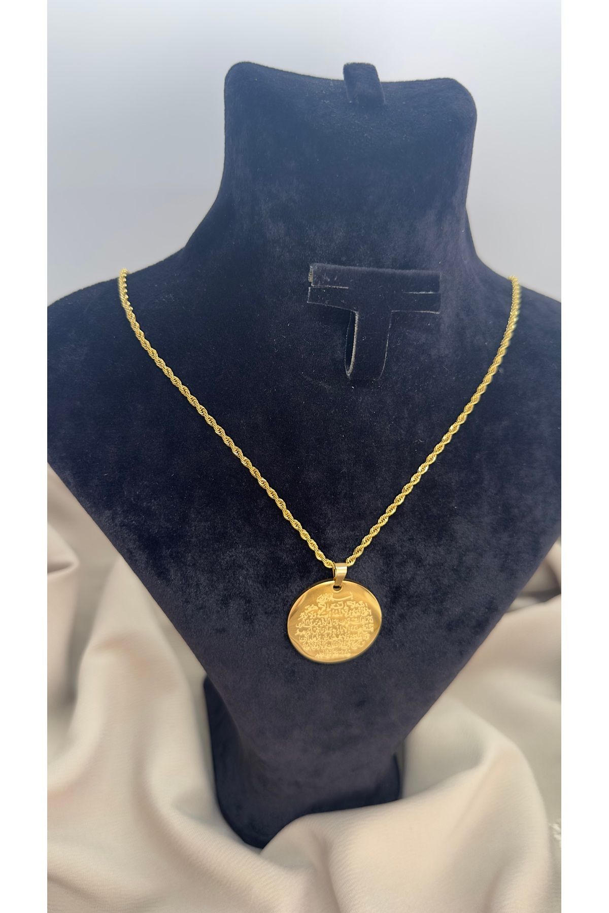 BE Curio&Co DUA YAZILI ÇELİK KOLYE