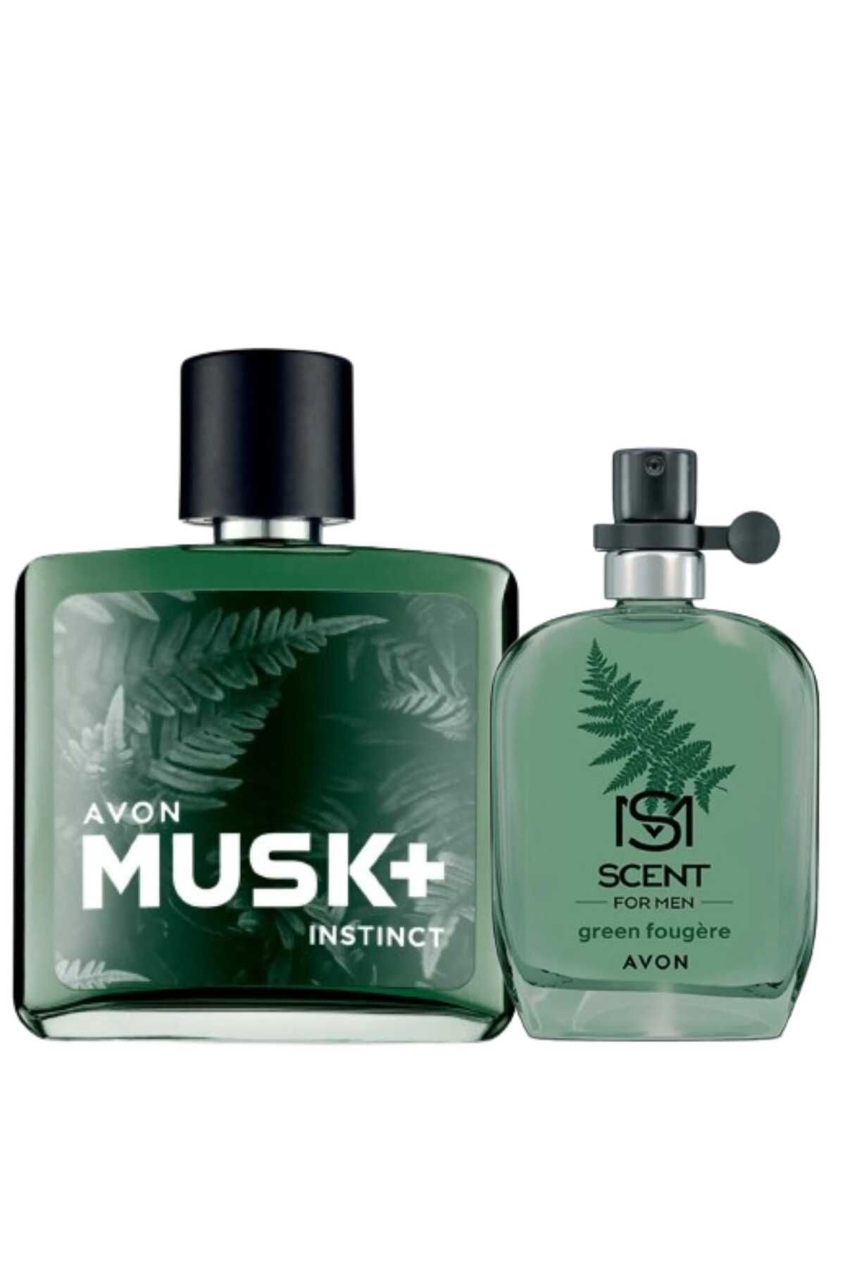 AVON Musk+ Instinct Edt 75 ml ve Scent Green Fougere Edt 30 ml Erkek Parfüm Paketi