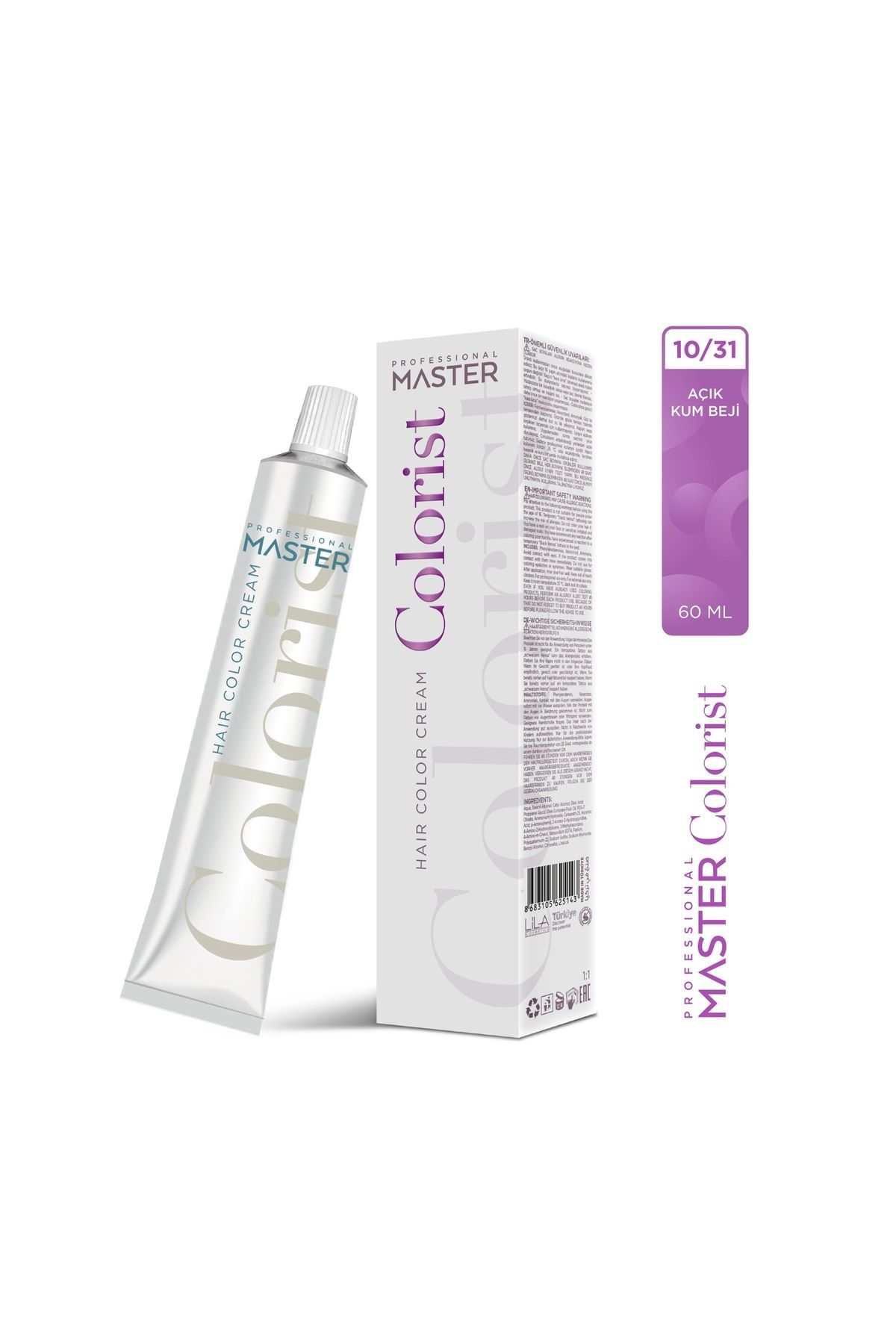 MUK's Beauty Tools MASTER COLORIST 60 ml Tüp Boya Saç Boyası 60 Renk Kuaför 4