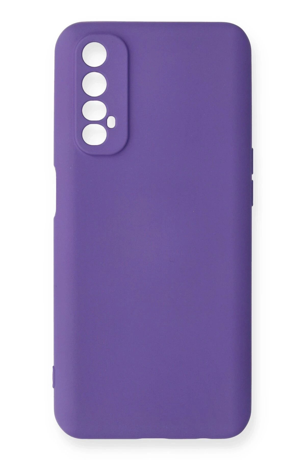 NewFace Realme 7 Kılıf Nano içi Kadife Silikon - Mor JOJUA