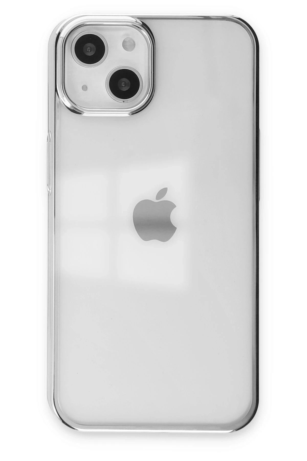 NewFace iPhone 14 Plus Kılıf Element Silikon - Gümüş JOJUA