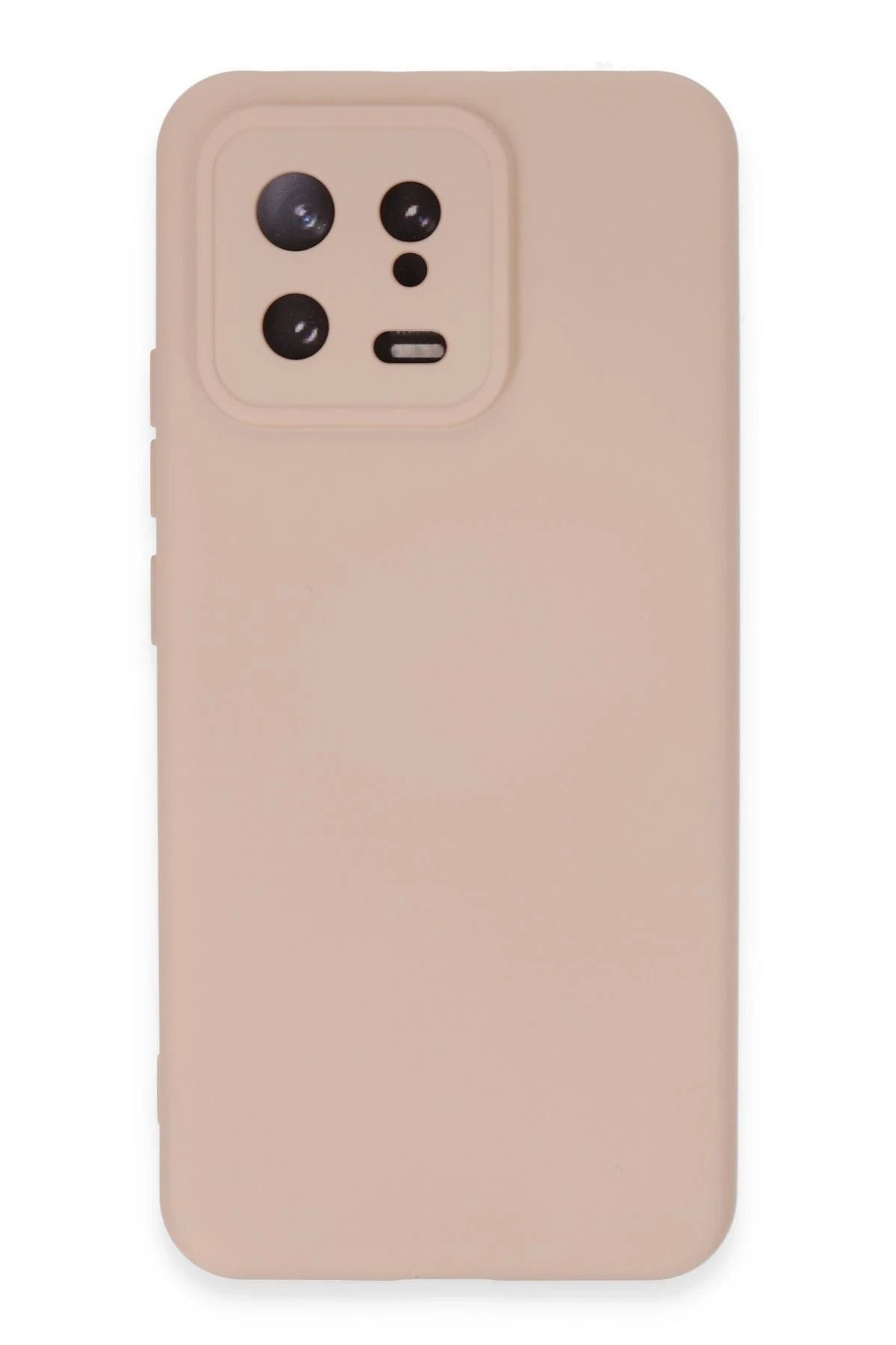NewFace Xiaomi Mi 13 Kılıf Nano içi Kadife Silikon - Pudra JOJUA