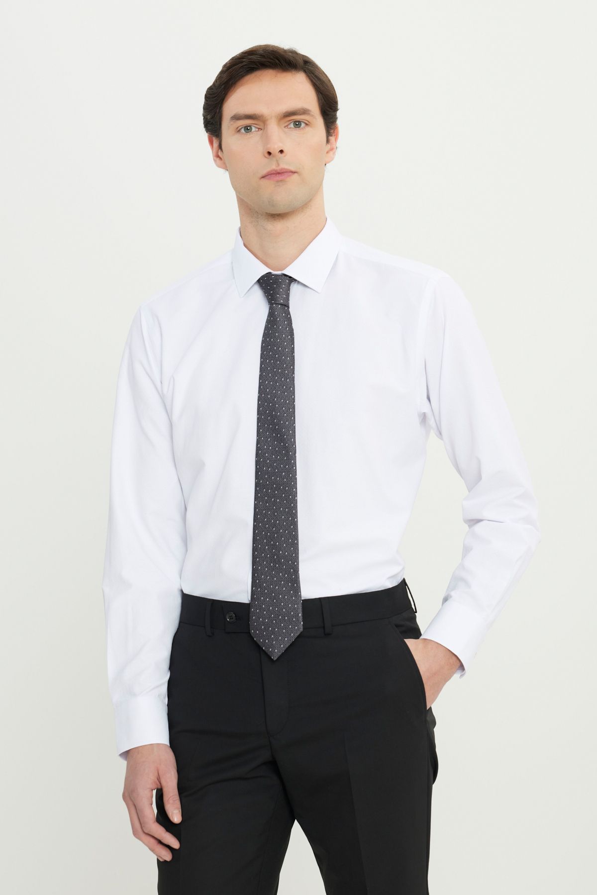 ALTINYILDIZ CLASSICS Altınyıldız ACE020252170 Beyaz Erkek Regular Fit Sandro Gömlek