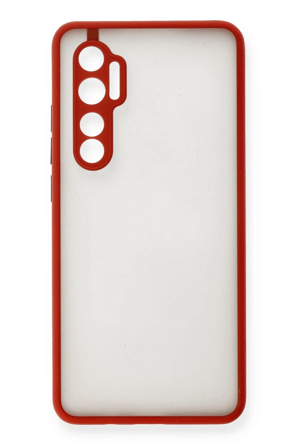 NewFace Xiaomi Mi Note 10 Lite Kılıf Montreal Silikon Kapak - Kırmızı BSTMY