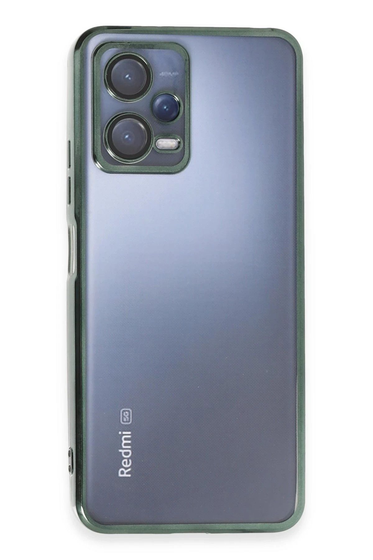 NewFace Xiaomi Redmi Note 12 5G Kılıf Lensli Silikon - Yeşil JOJUA